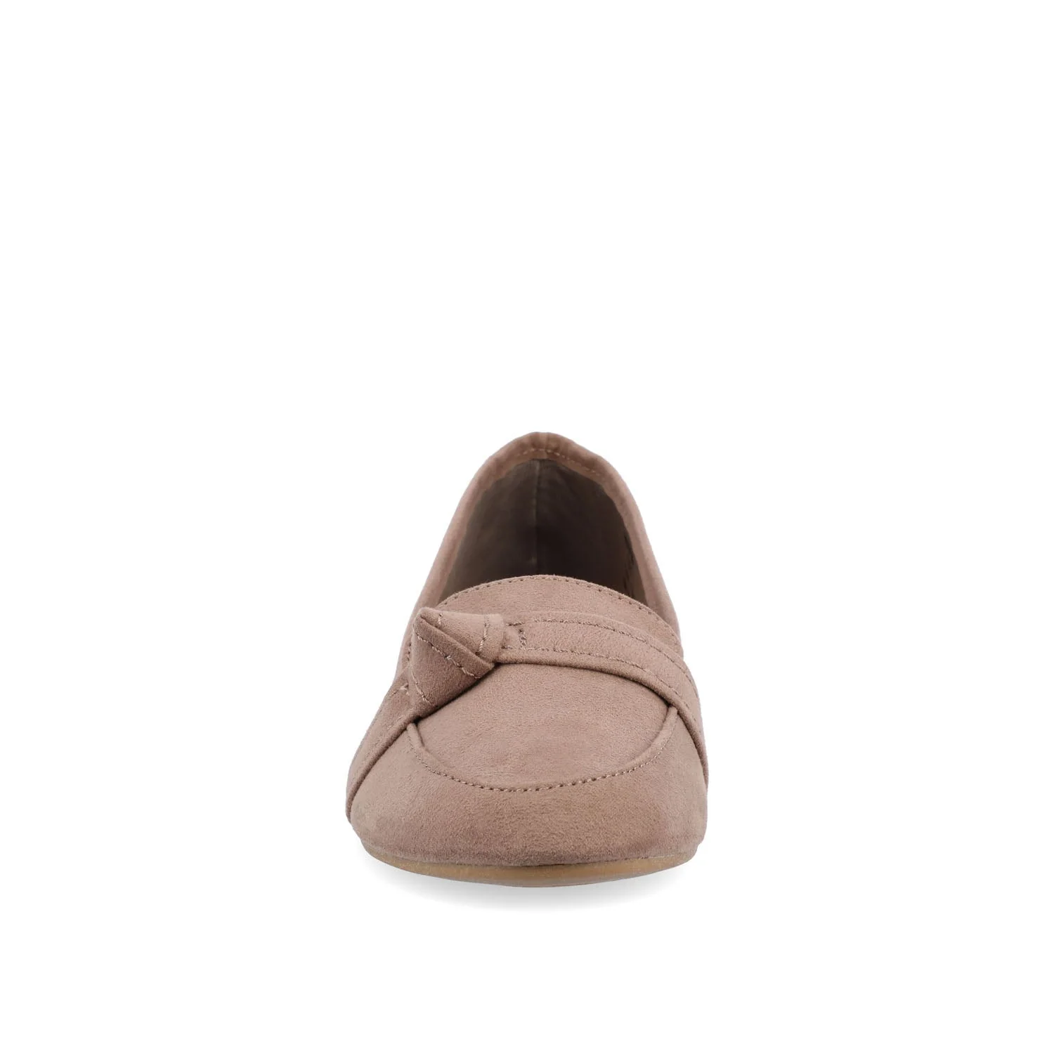 MARCI LOAFER FLATS IN FAUX SUEDE - Taupe - Image 5