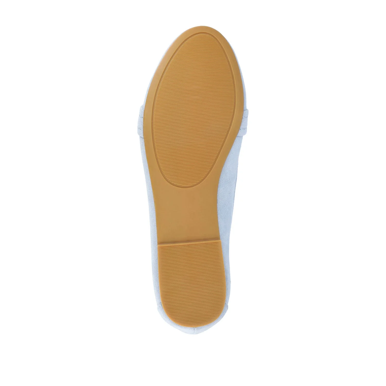 MARCI FAUX SUEDE LOAFER FLATS IN WIDE - Blue - Image 7