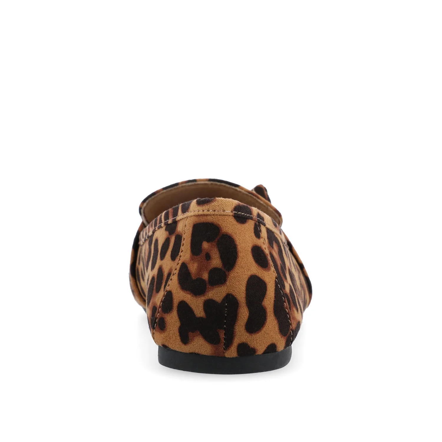 MARCI FAUX SUEDE LOAFER FLATS IN WIDE - Leopard Faux - Image 7