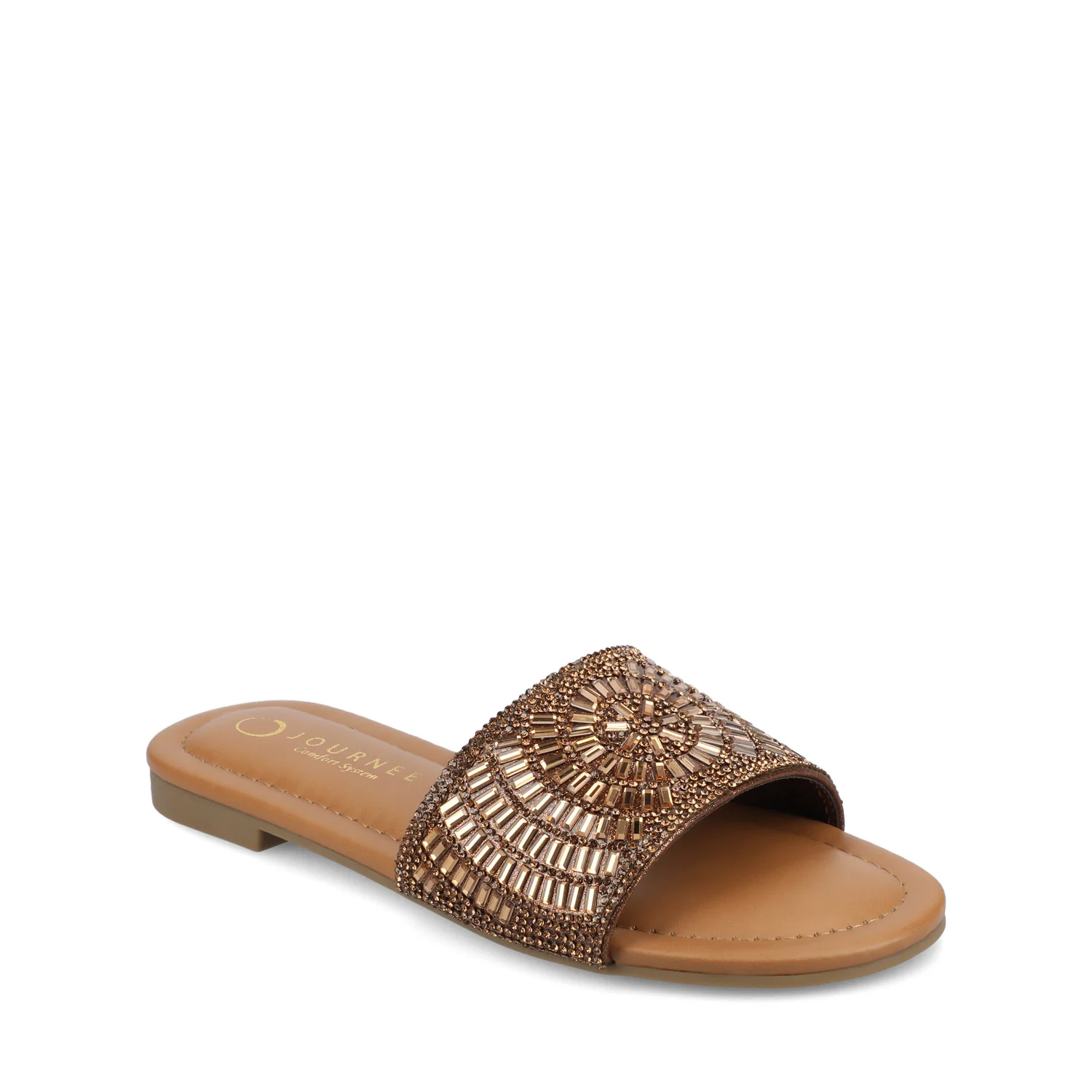 MARIA SLIP ON SANDALS - Gold - Image 2