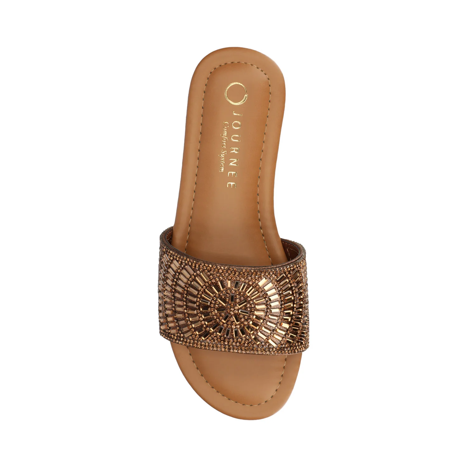 MARIA SLIP ON SANDALS - Gold - Image 4