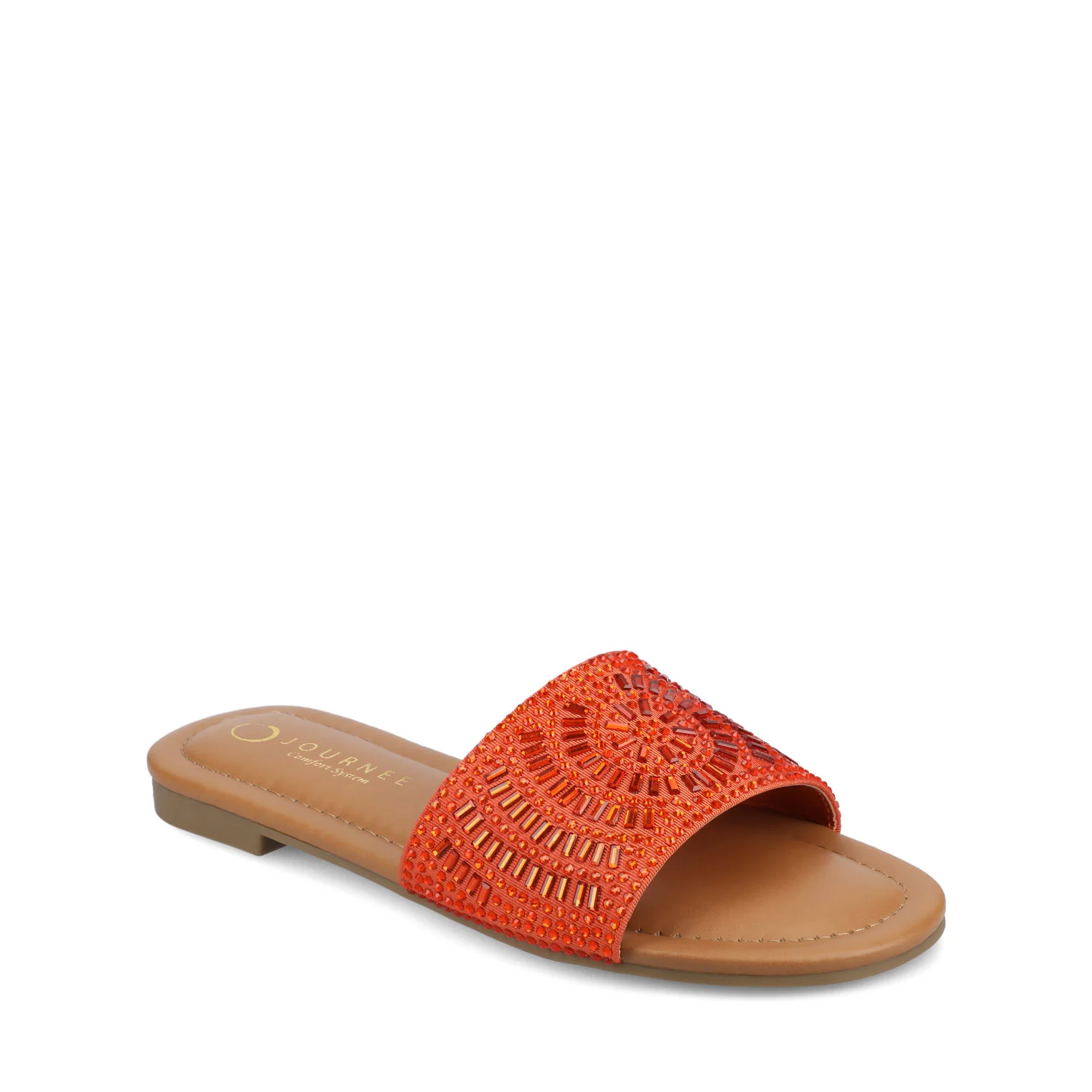 MARIA SLIP ON SANDALS - Orange - Image 2