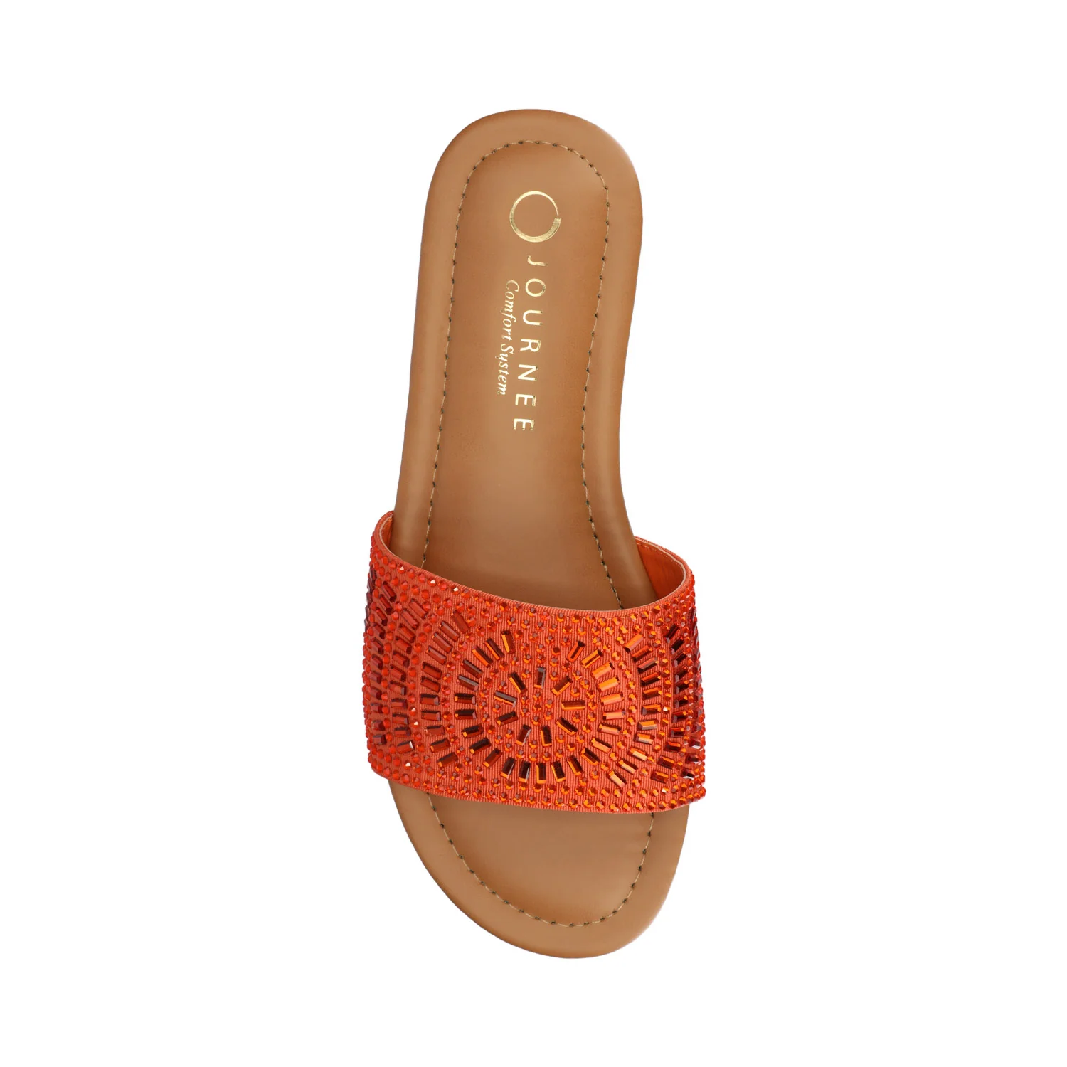 MARIA SLIP ON SANDALS - Orange - Image 4