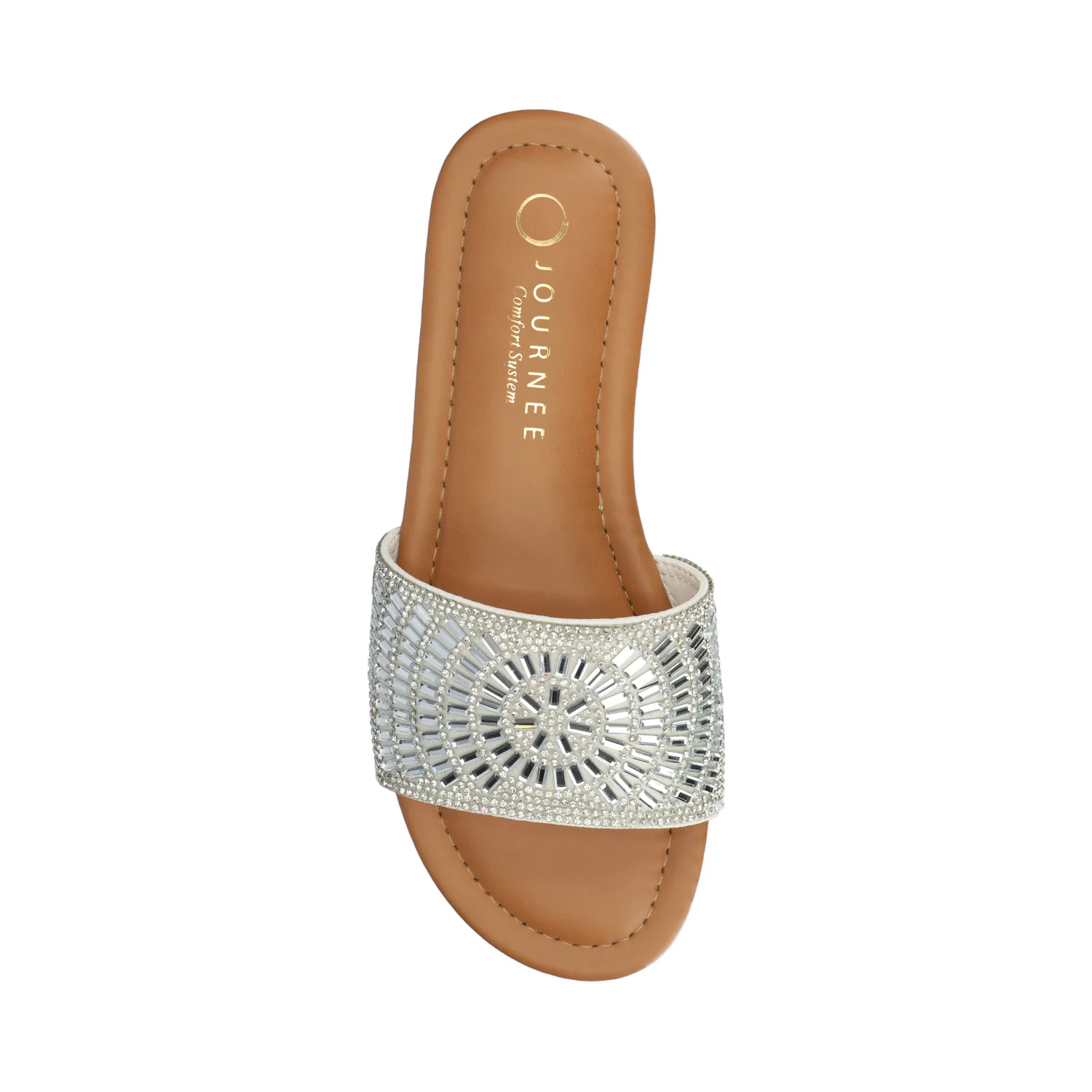 MARIA SLIP ON SANDALS - Silver - Image 4