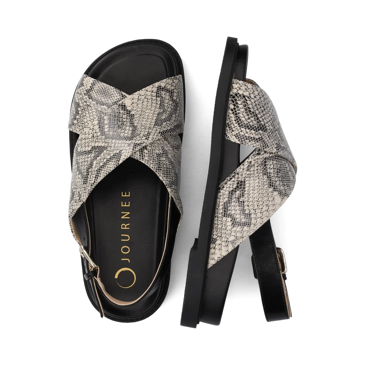 MARINNA FLAT SANDALS - Snake - Image 3