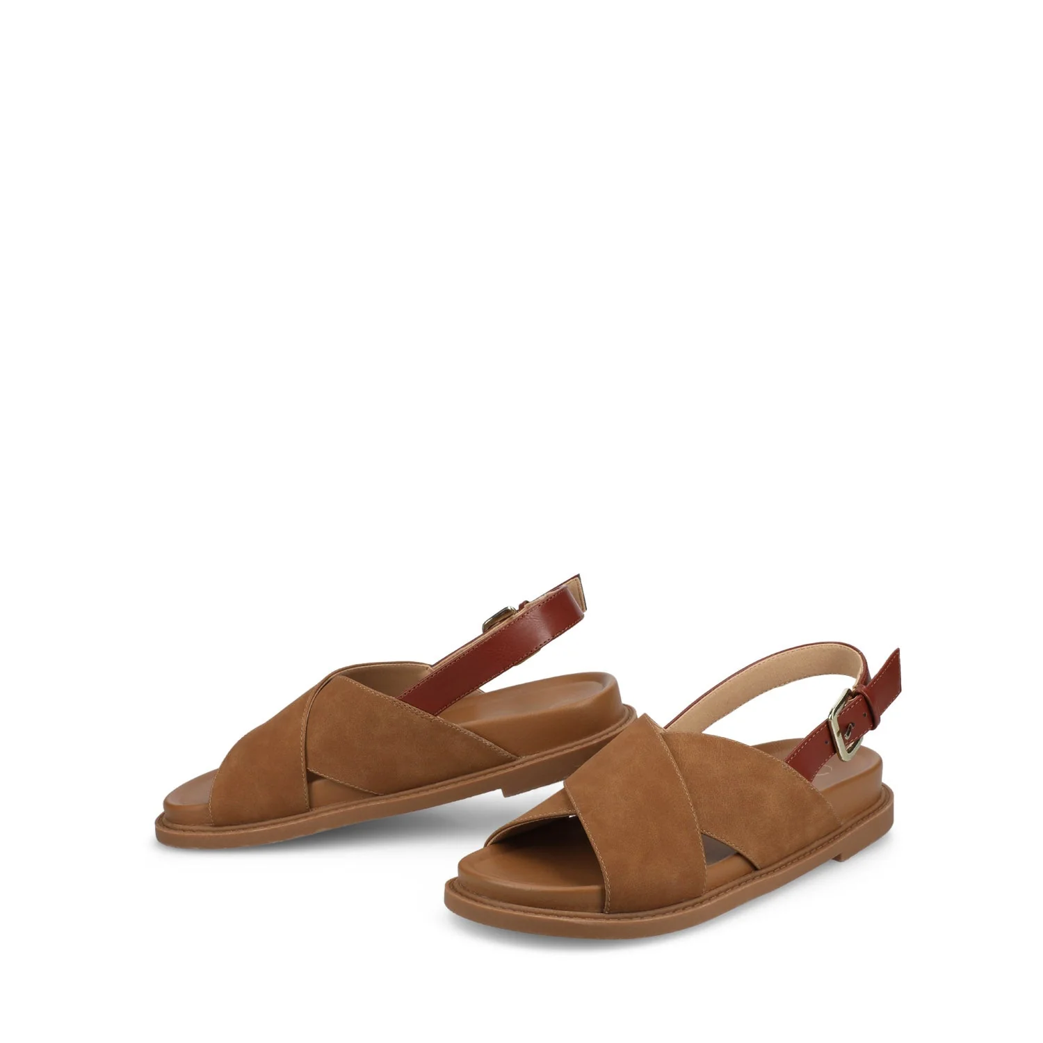 MARINNA FLAT SANDALS - Tan - Image 2