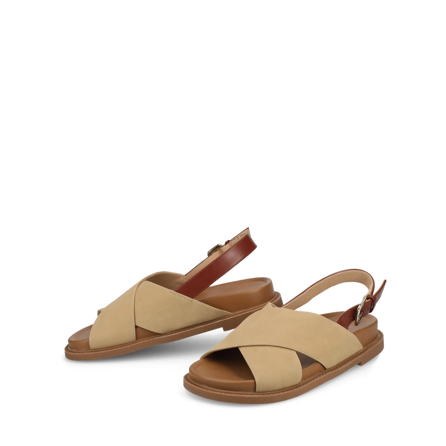 MARINNA FLAT SANDALS - Taupe - Image 2