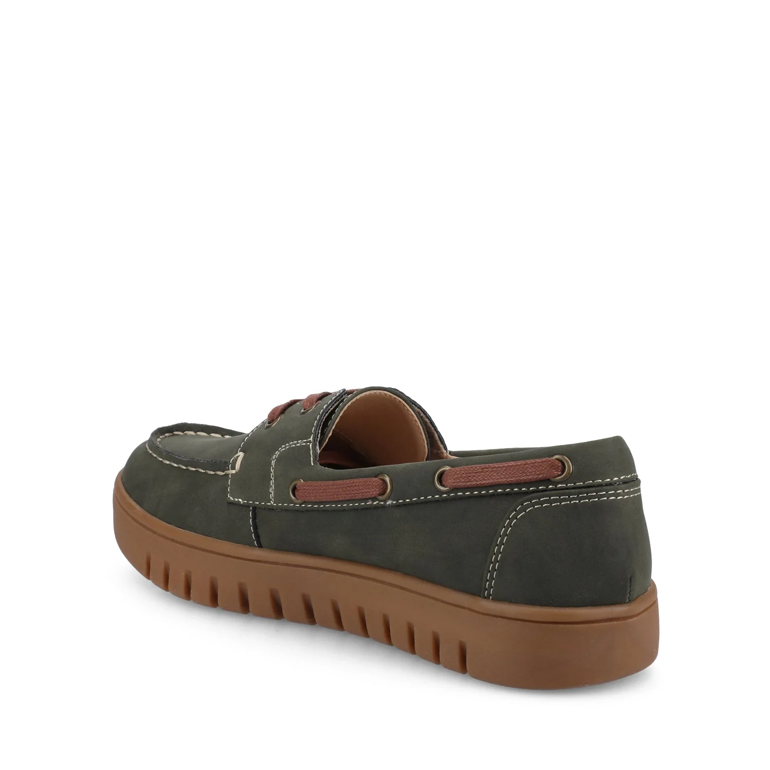 MARION BOAT SHOE LOAFER - Olive - Image 3