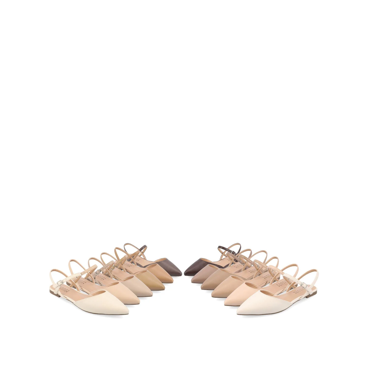 MARTINE SLINGBACK FLATS IN WARM SHADES - Caramel - Image 11