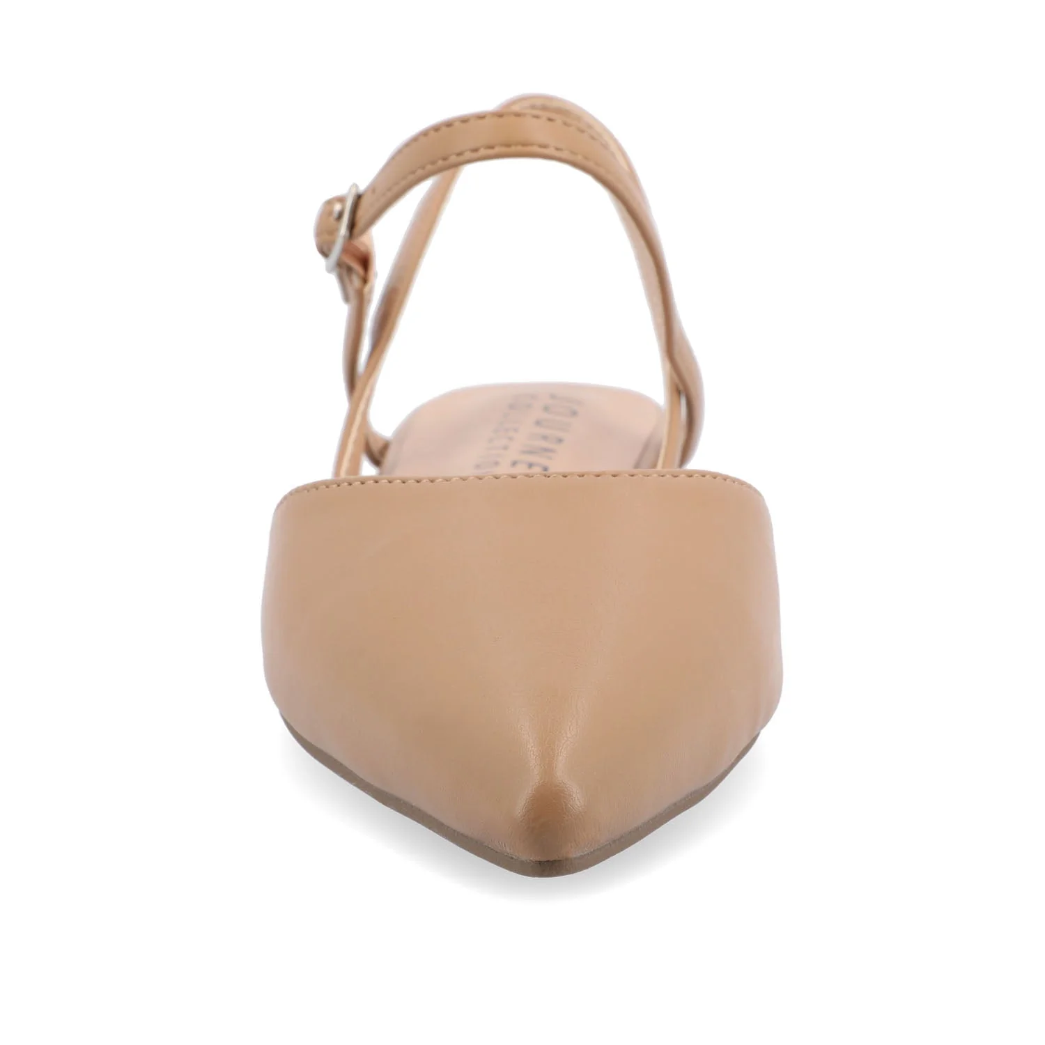 MARTINE SLINGBACK FLATS IN WARM SHADES - Caramel - Image 6