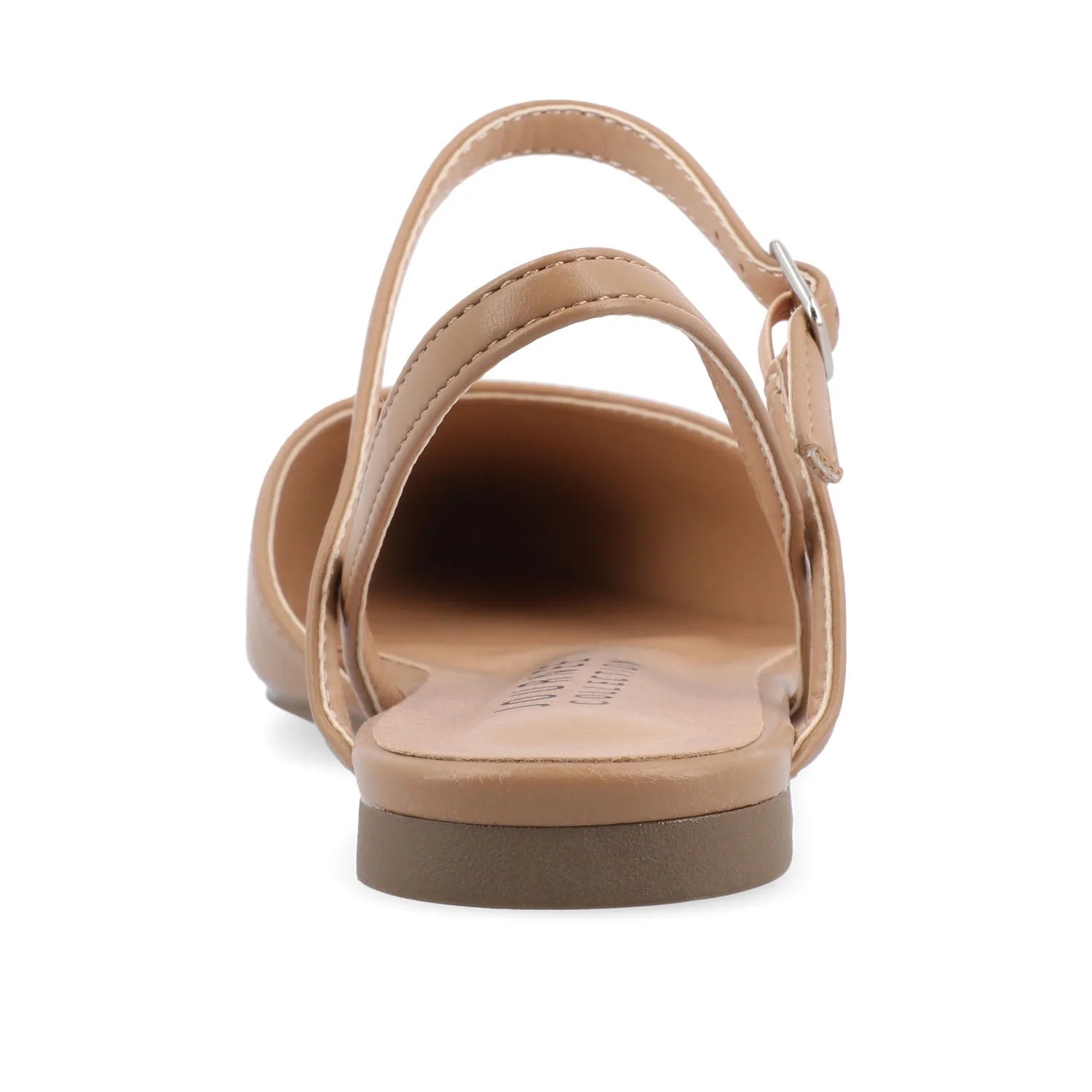 MARTINE SLINGBACK FLATS IN WARM SHADES - Caramel - Image 8
