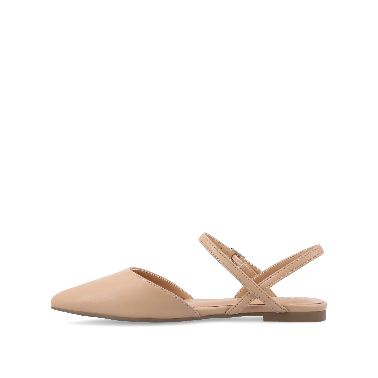 MARTINE SLINGBACK FLATS IN COOL SHADES - Almond - Image 4