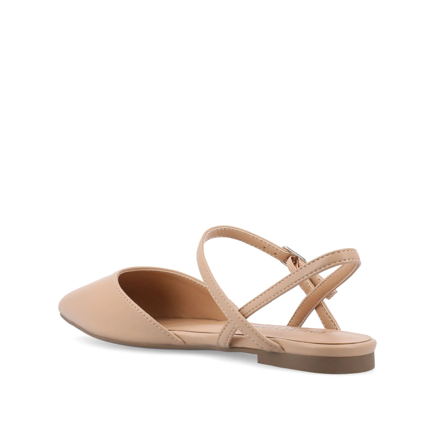 MARTINE SLINGBACK FLATS IN COOL SHADES - Almond - Image 5