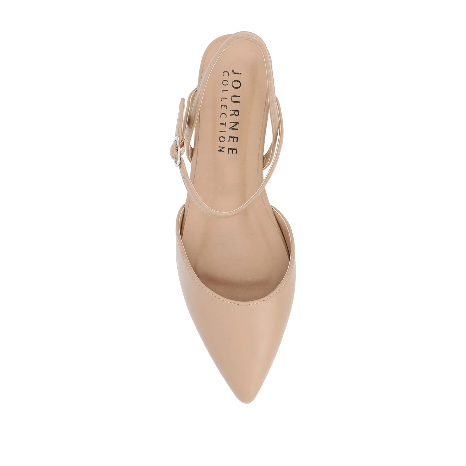 MARTINE SLINGBACK FLATS IN COOL SHADES - Almond - Image 7