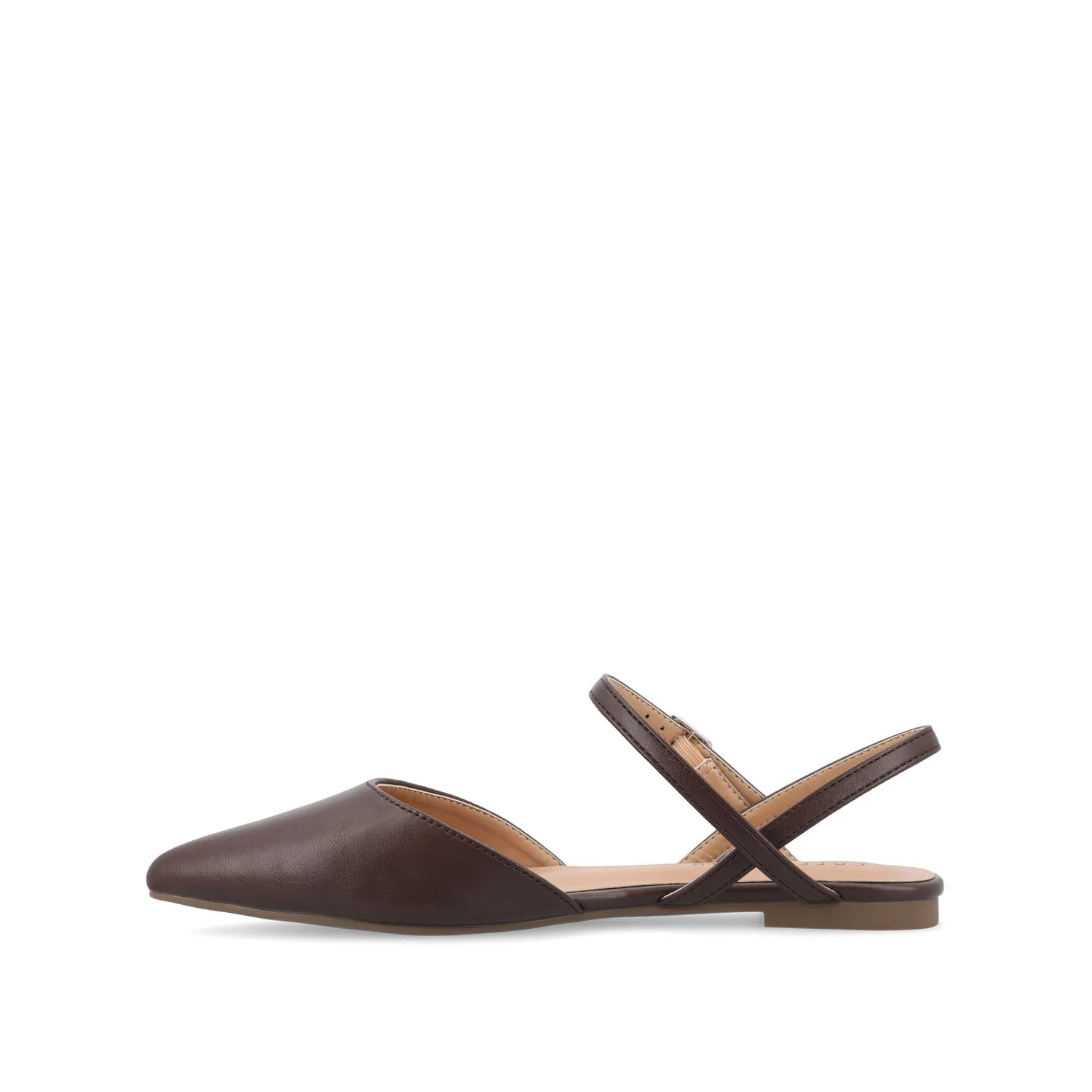 MARTINE SLINGBACK FLATS IN COOL SHADES - Mahogany - Image 3