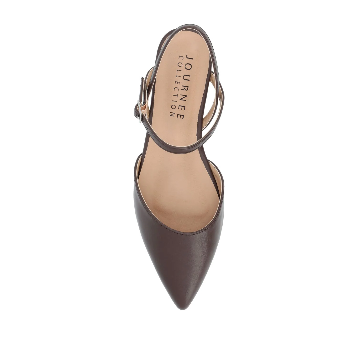 MARTINE SLINGBACK FLATS IN COOL SHADES - Mahogany - Image 6