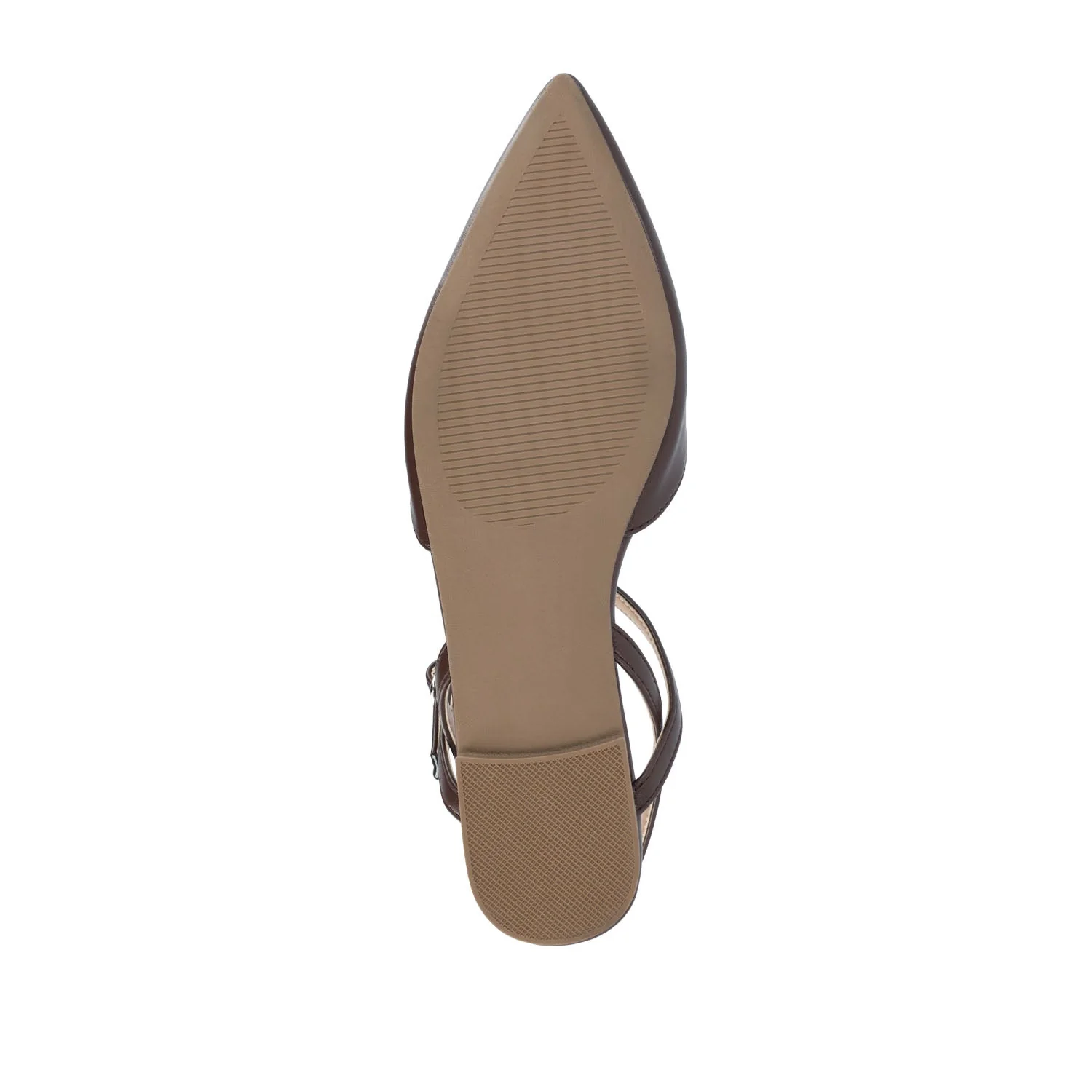 MARTINE SLINGBACK FLATS IN COOL SHADES - Mahogany - Image 8