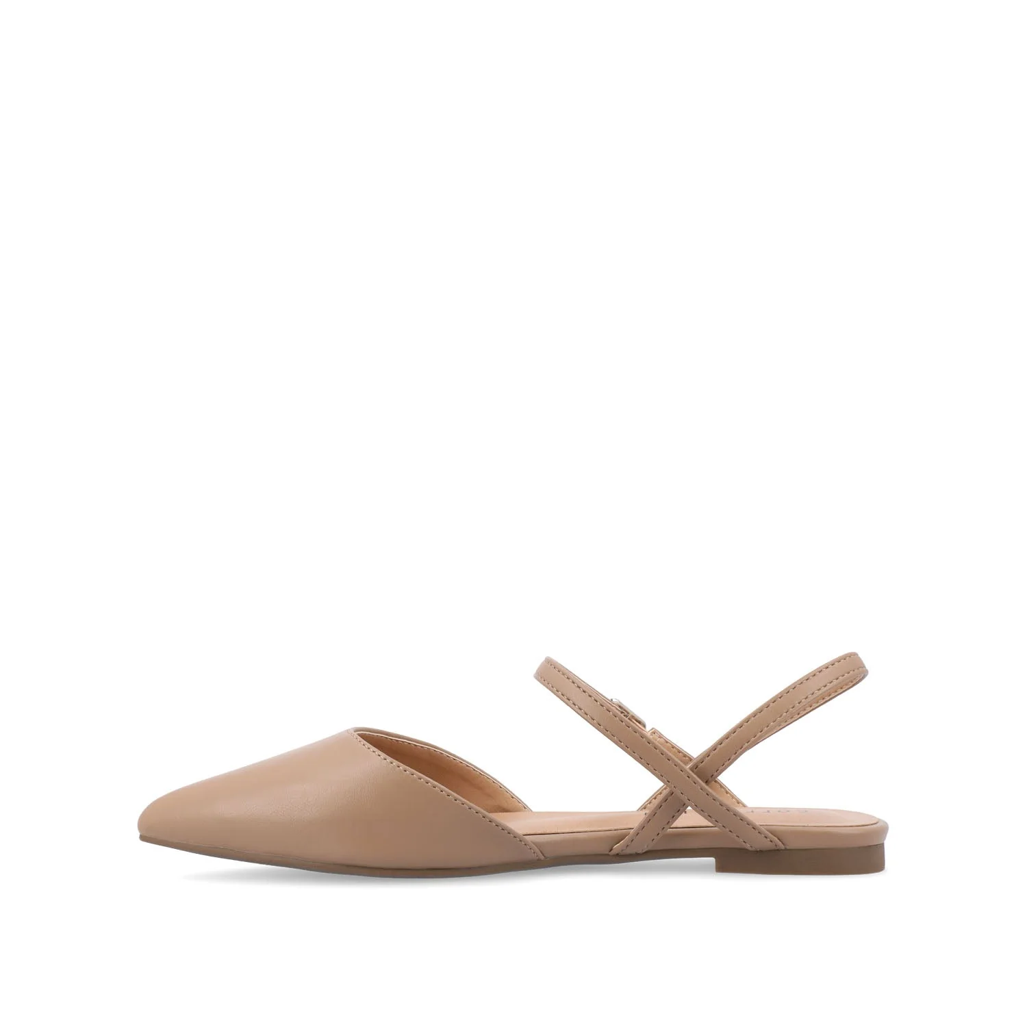 MARTINE SLINGBACK FLATS IN COOL SHADES - Mocha - Image 4