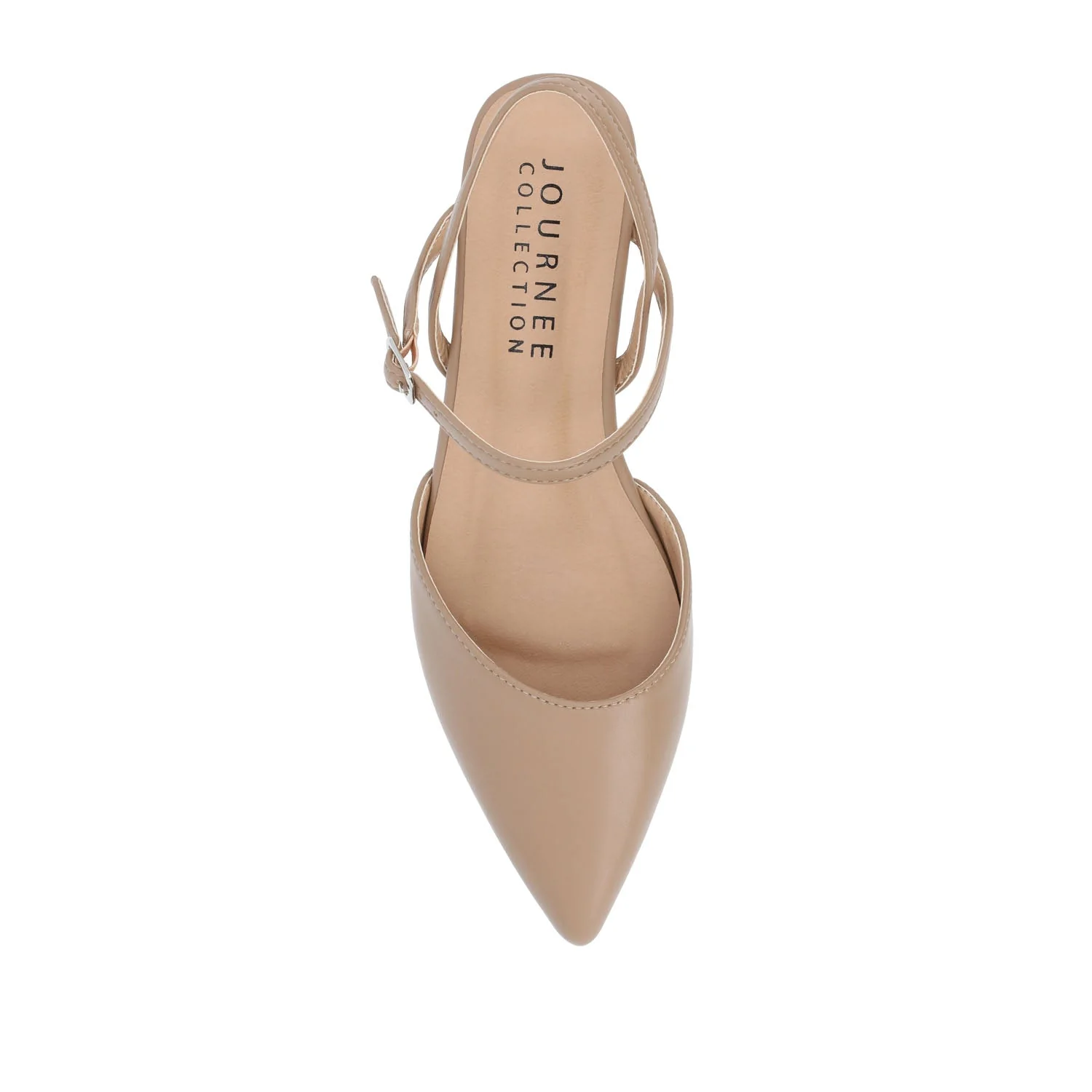 MARTINE SLINGBACK FLATS IN COOL SHADES - Mocha - Image 6