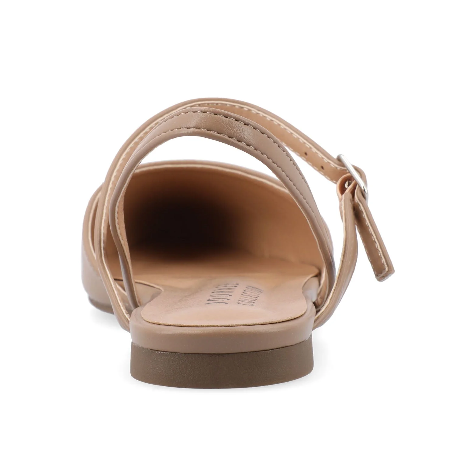 MARTINE SLINGBACK FLATS IN COOL SHADES - Mocha - Image 7