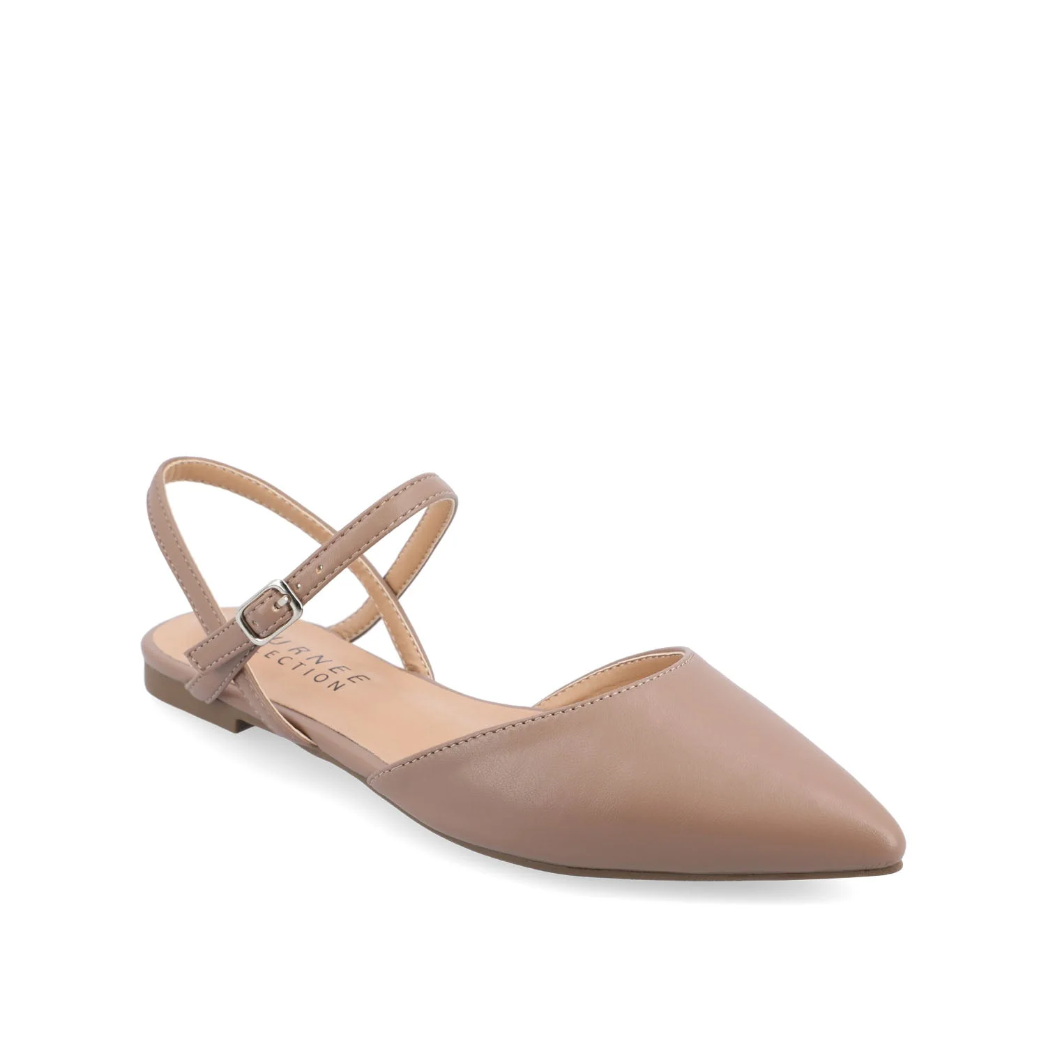 MARTINE SLINGBACK FLATS IN COOL SHADES - Rosewood - Image 5