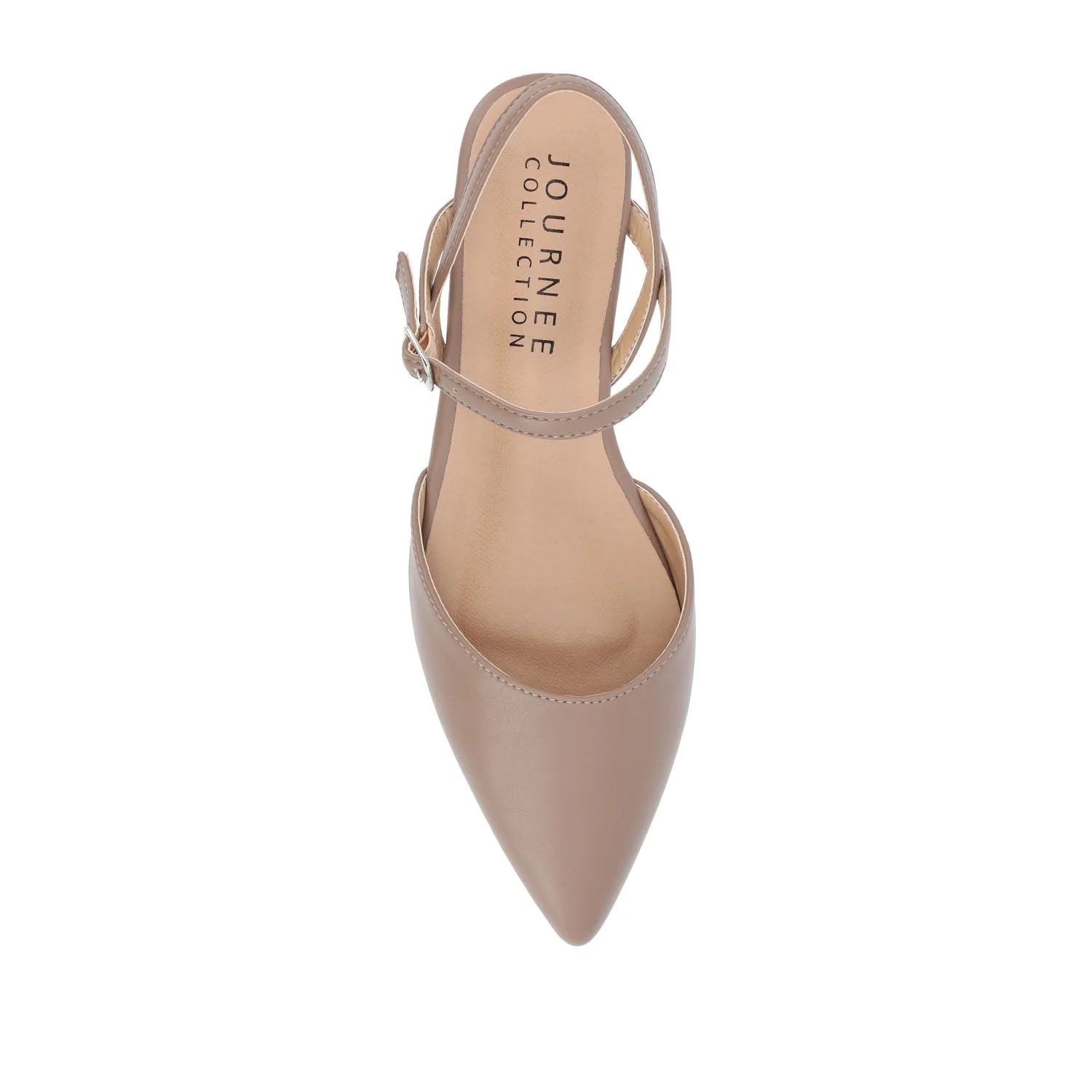 MARTINE SLINGBACK FLATS IN COOL SHADES - Rosewood - Image 7