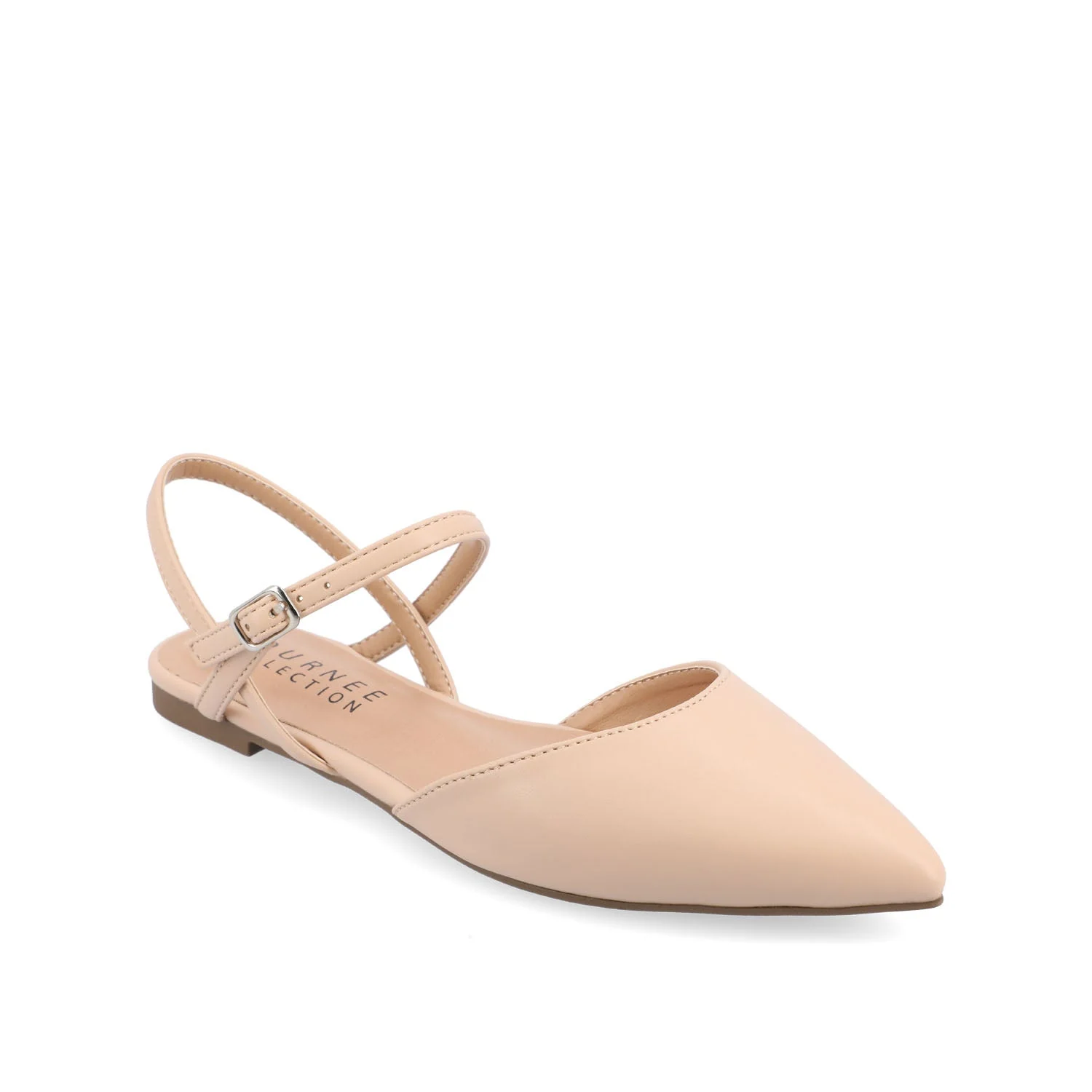 MARTINE SLINGBACK FLATS IN COOL SHADES - Vanilla - Image 4