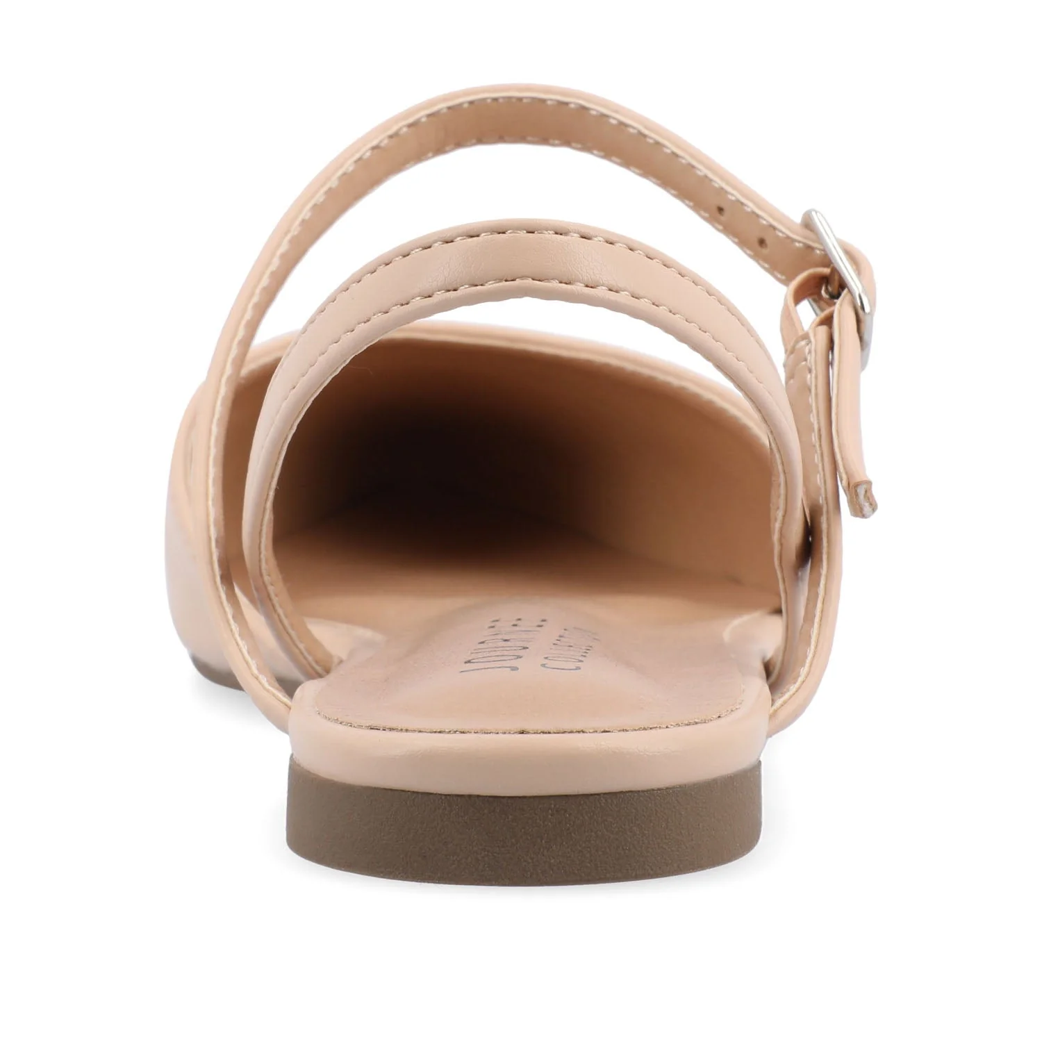 MARTINE SLINGBACK FLATS IN COOL SHADES - Vanilla - Image 8