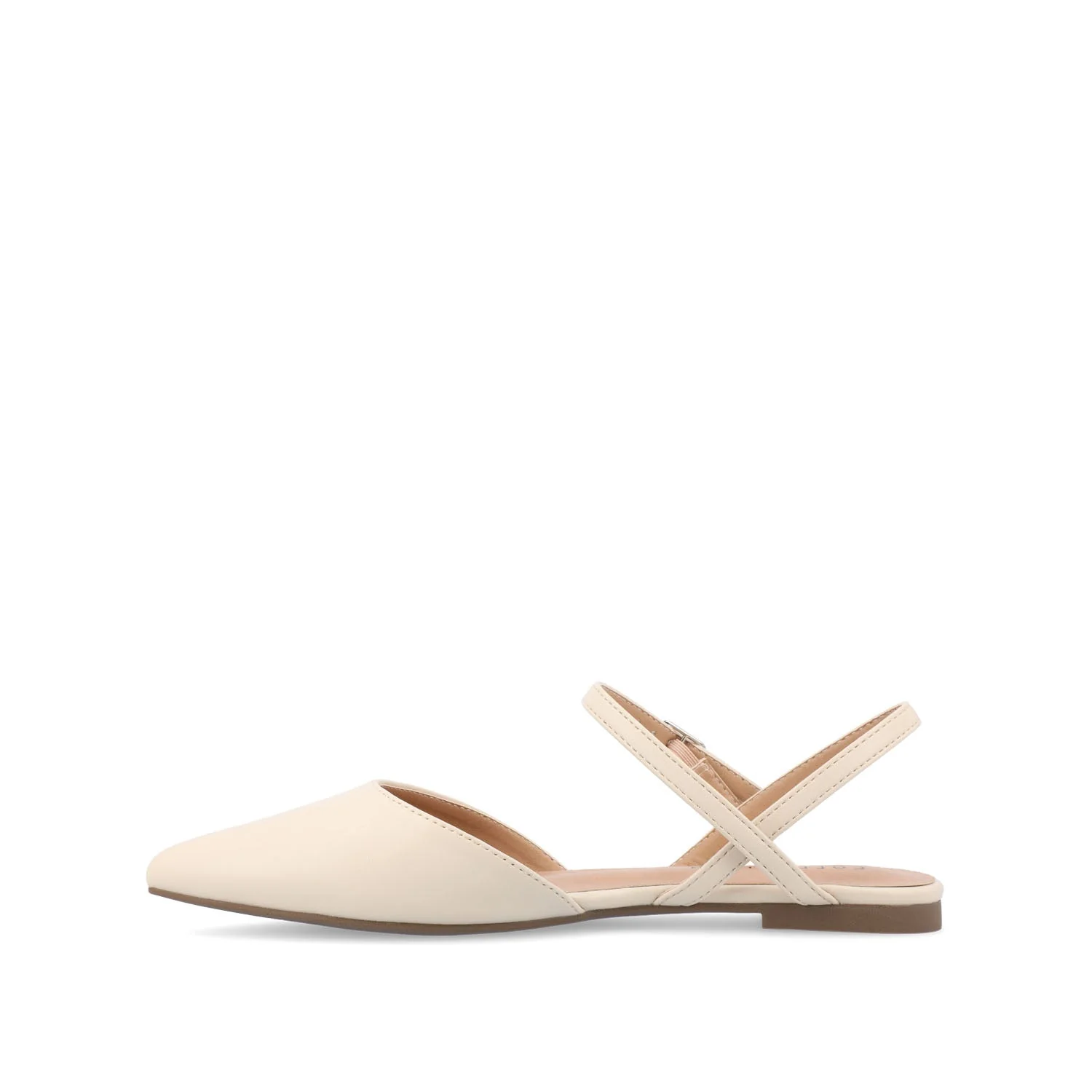 MARTINE SLINGBACK FLATS IN WARM SHADES - Cream - Image 3