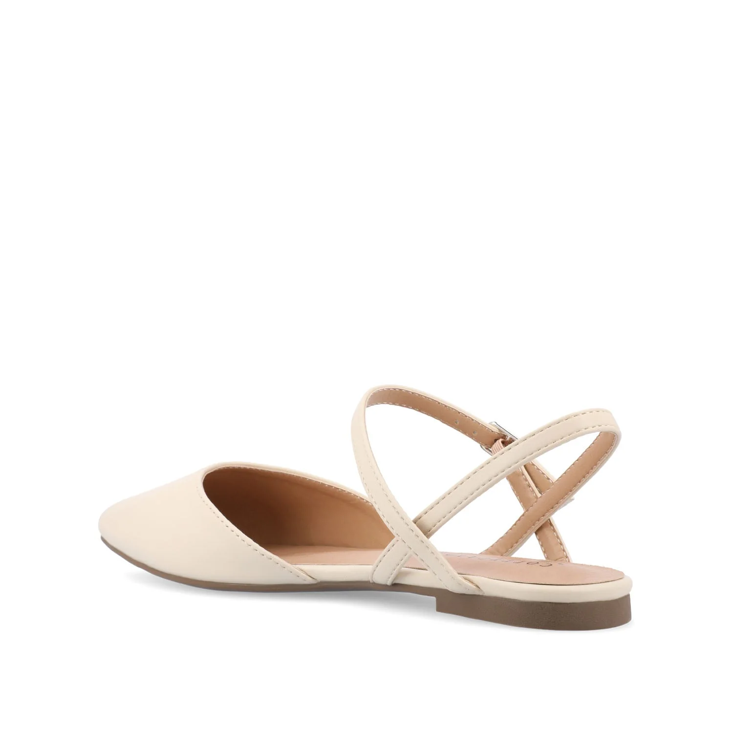 MARTINE SLINGBACK FLATS IN WARM SHADES - Cream - Image 4