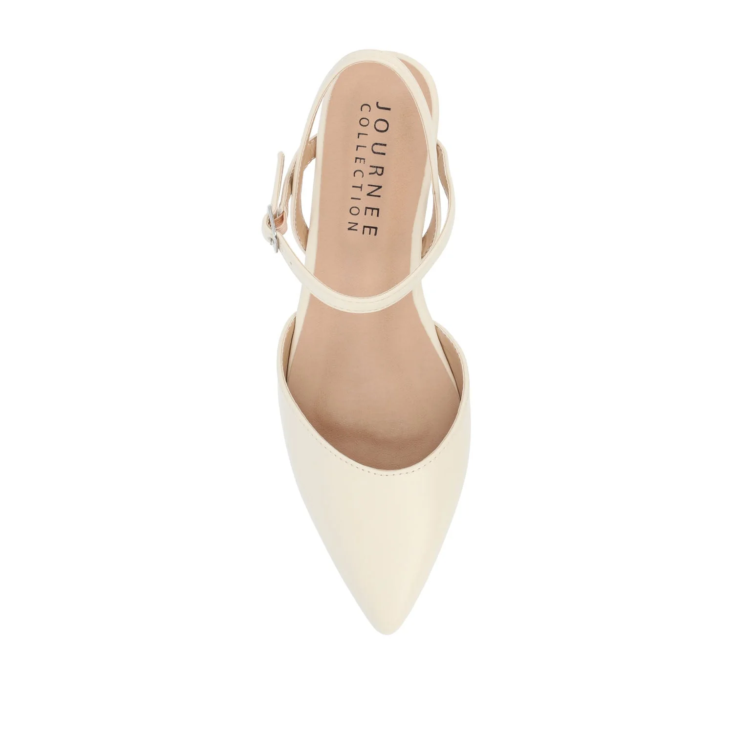 MARTINE SLINGBACK FLATS IN WARM SHADES - Cream - Image 6