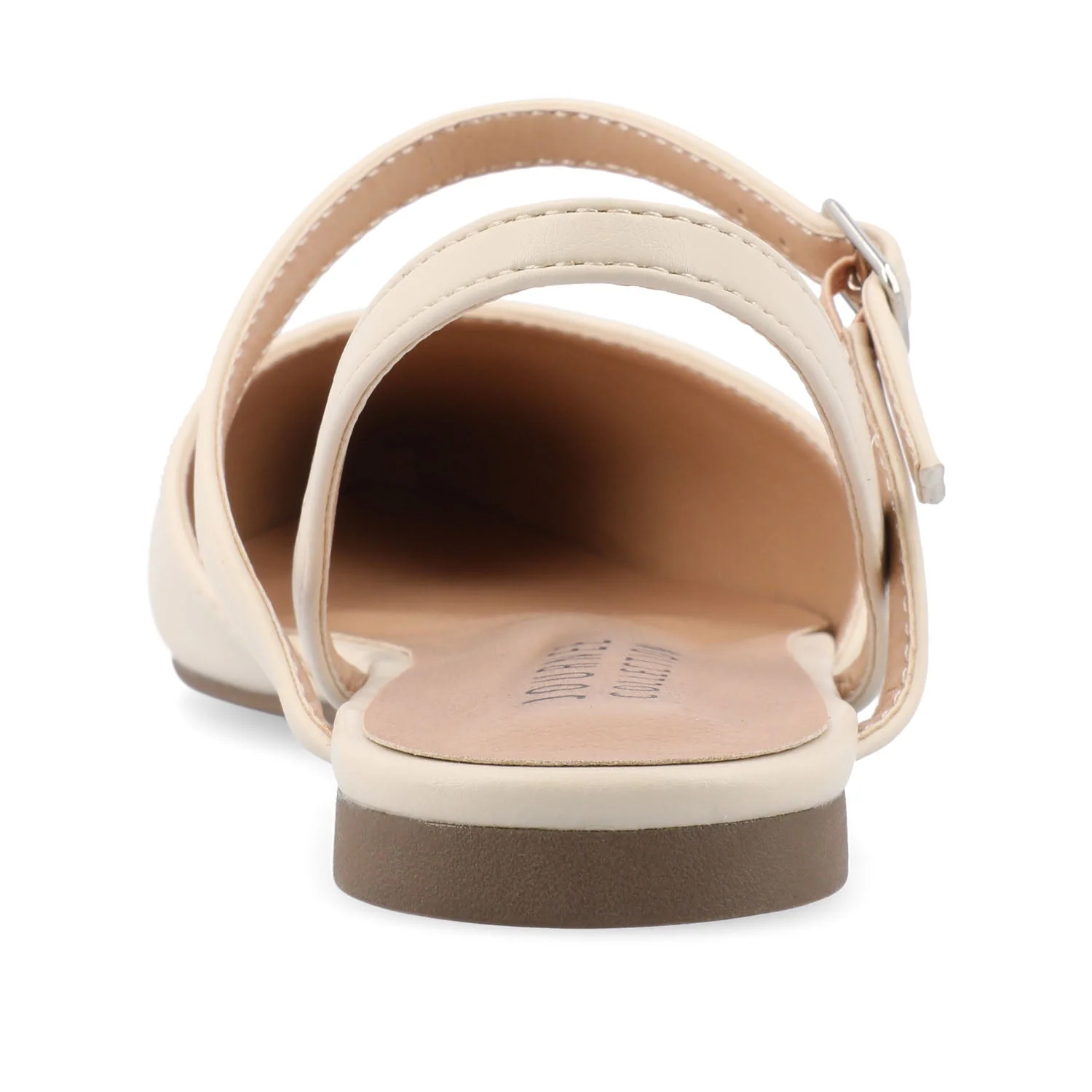 MARTINE SLINGBACK FLATS IN WARM SHADES - Cream - Image 7
