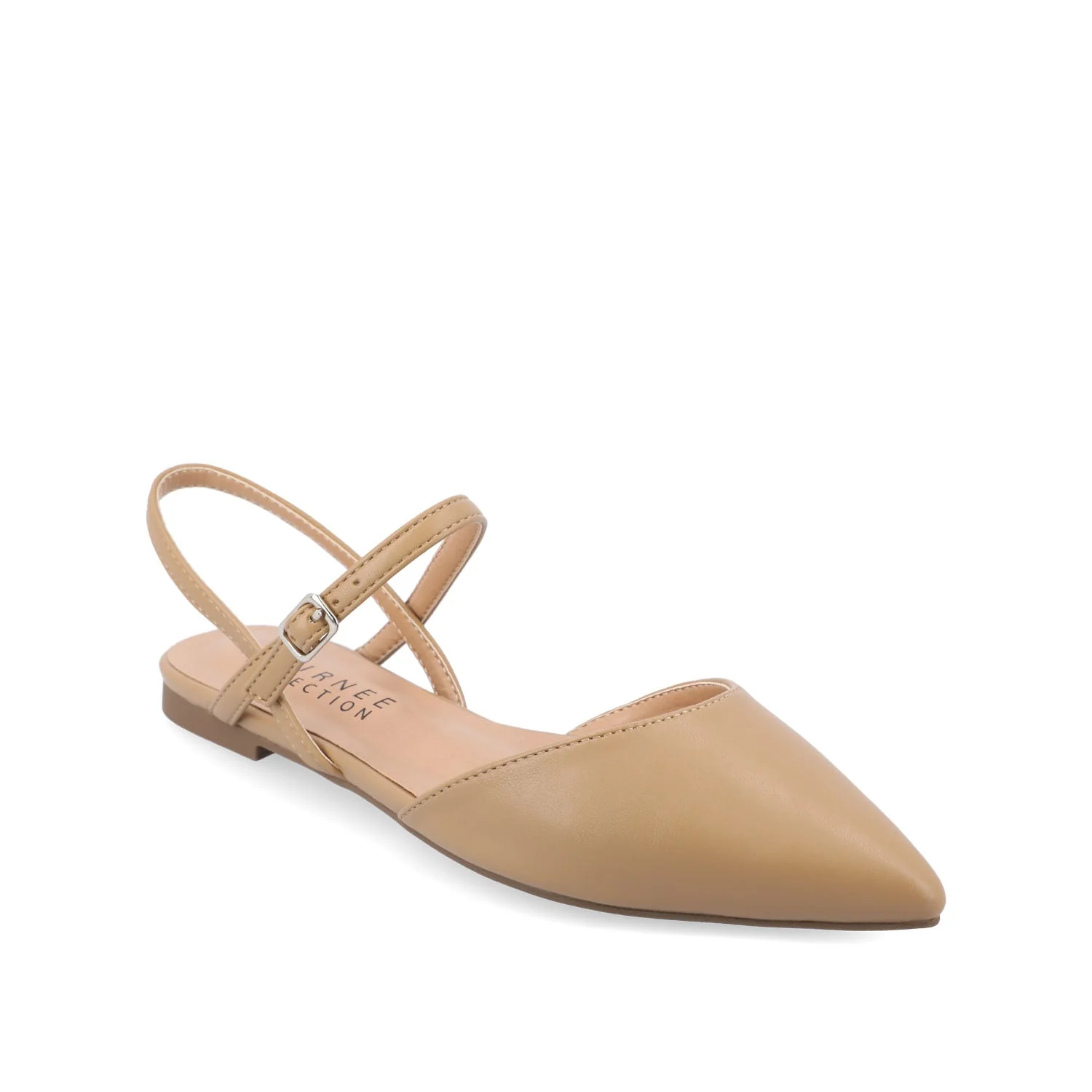 MARTINE SLINGBACK FLATS IN WARM SHADES - Honey - Image 2