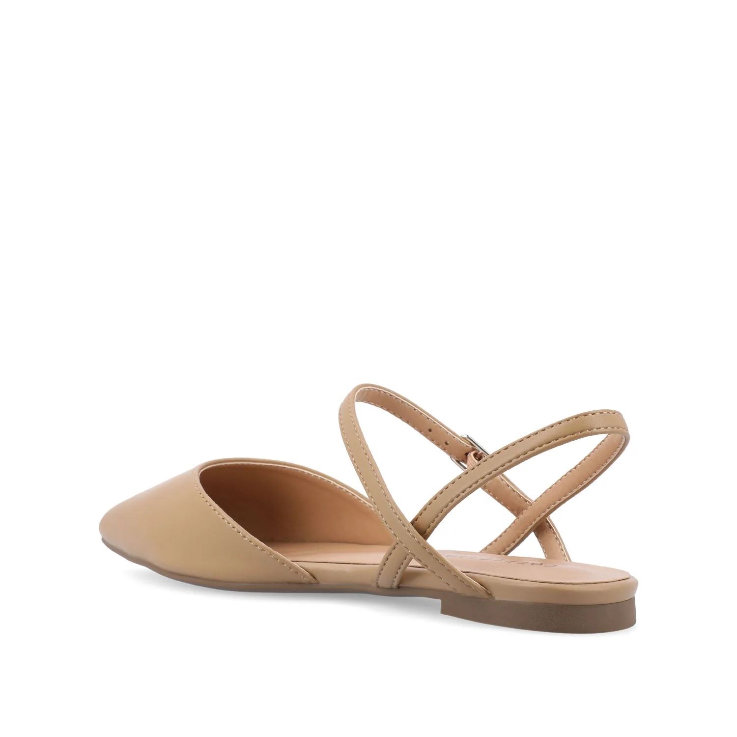 MARTINE SLINGBACK FLATS IN WARM SHADES - Honey - Image 4