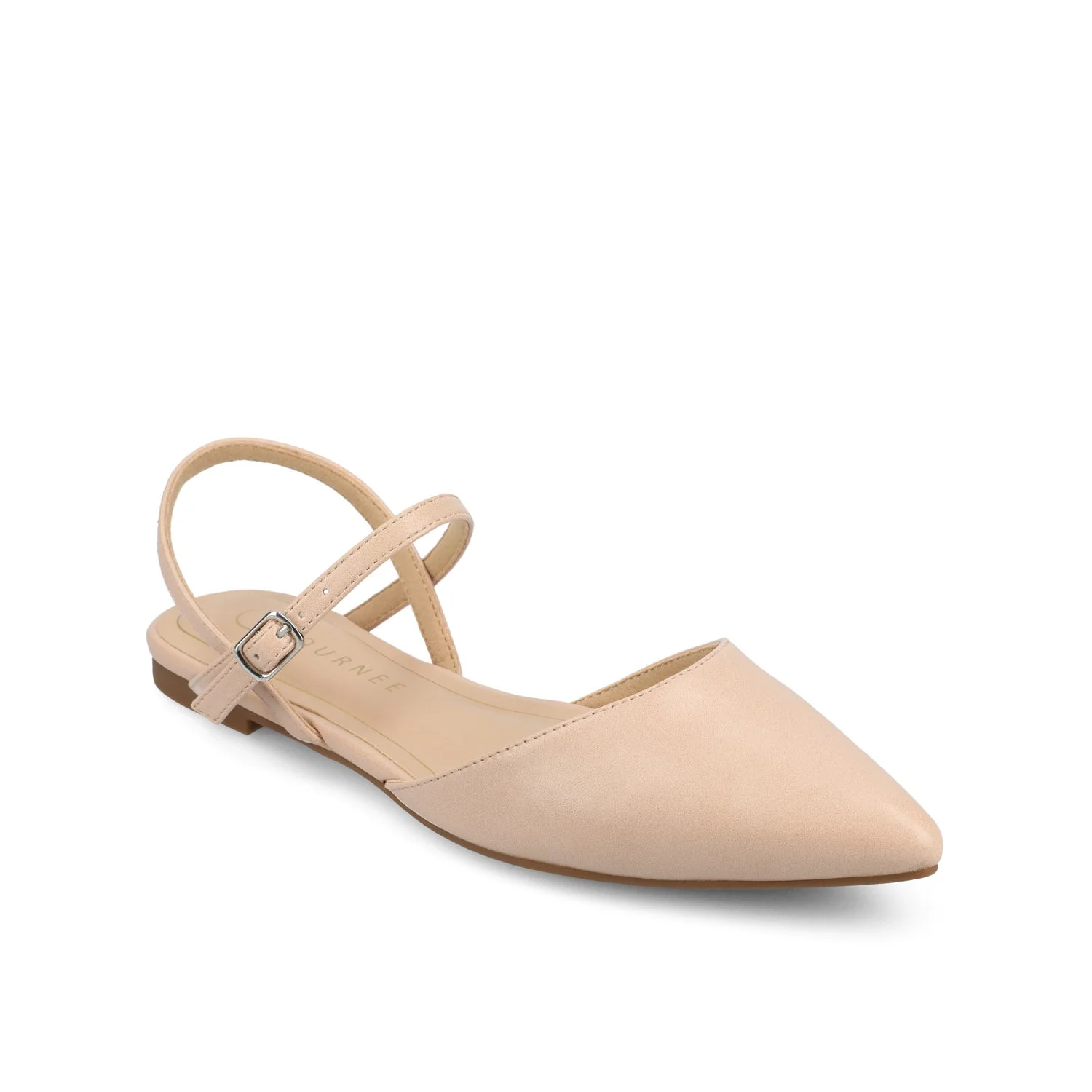 MARTINE SLINGBACK FLATS IN VEGAN LEATHER - Blush PU - Image 2