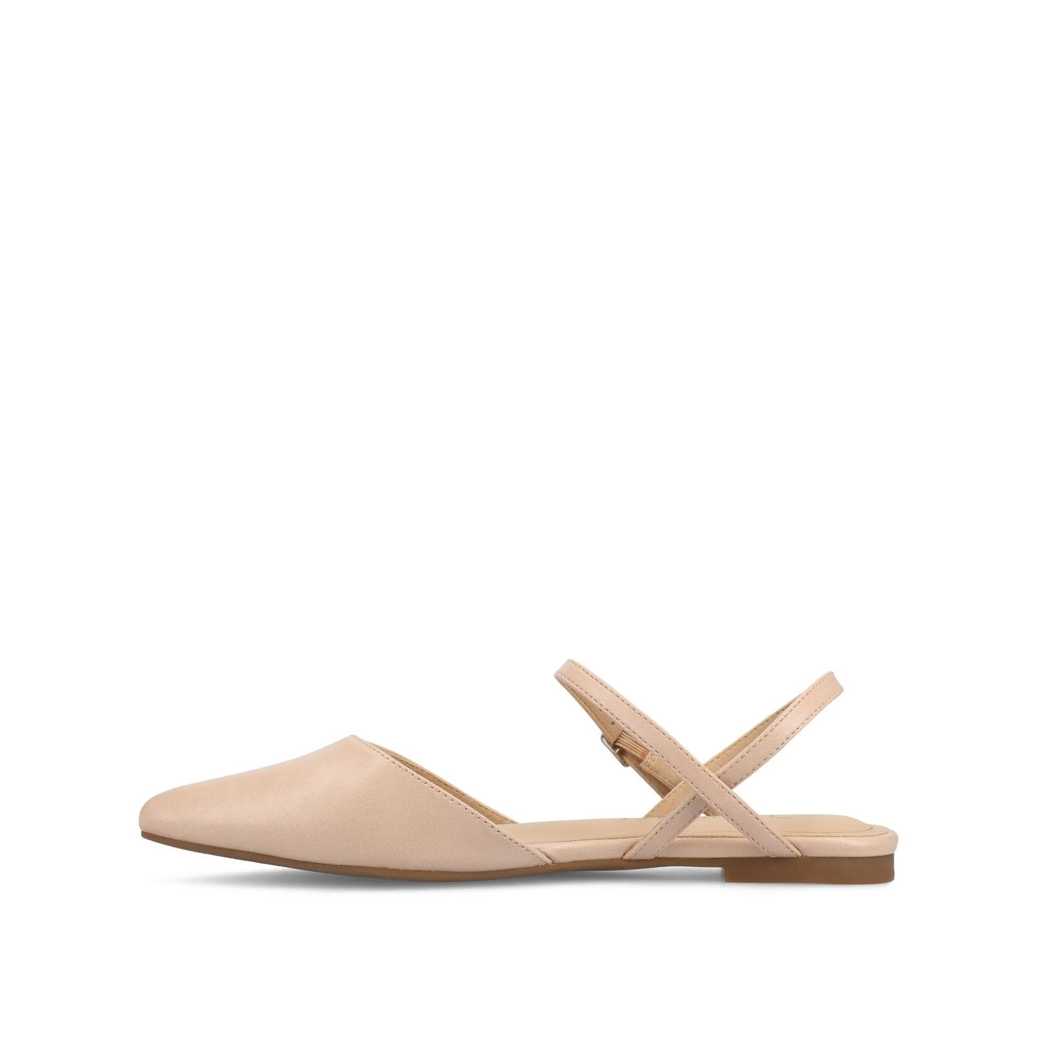 MARTINE SLINGBACK FLATS IN VEGAN LEATHER - Blush PU - Image 3