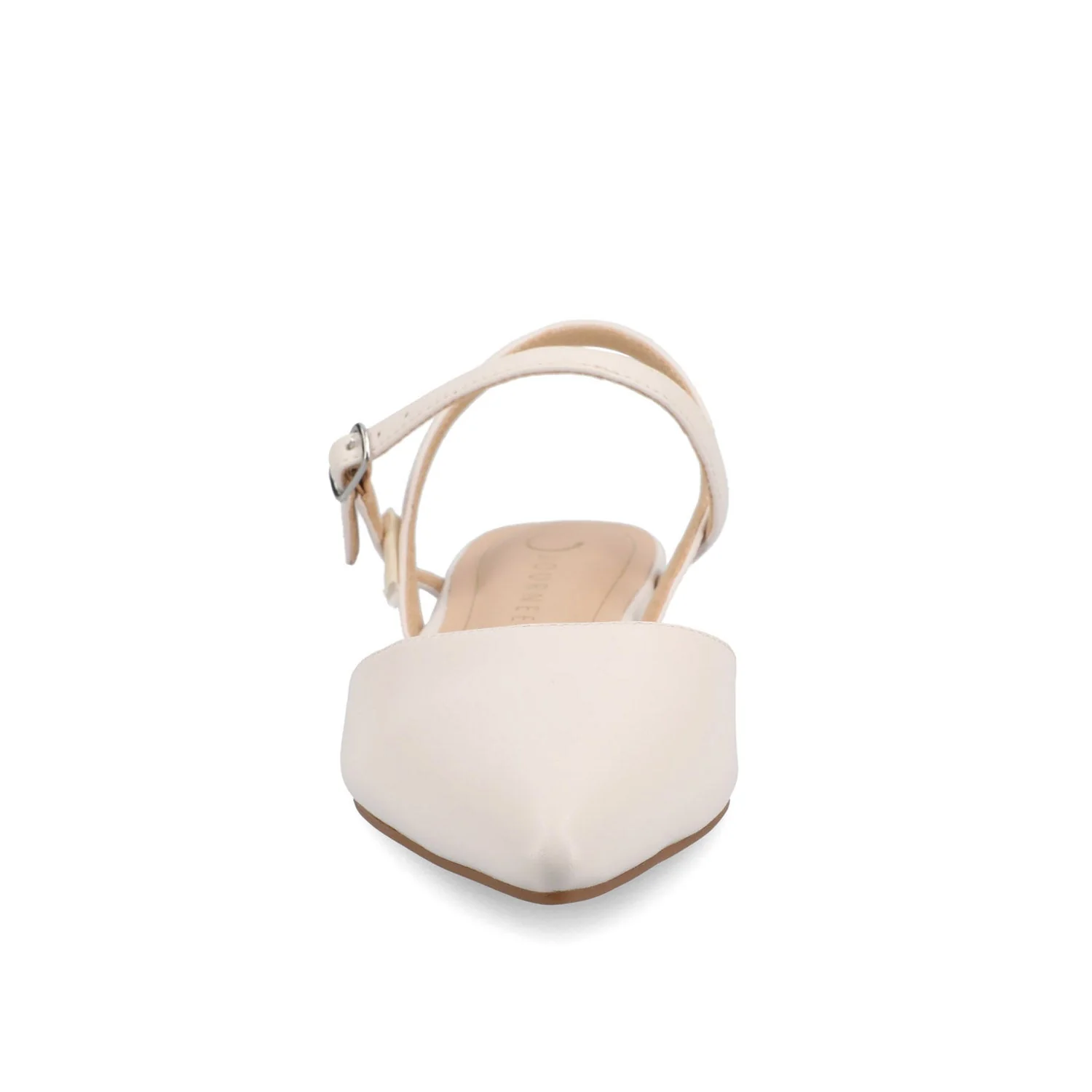 MARTINE SLINGBACK FLATS IN VEGAN LEATHER - Bone PU - Image 5
