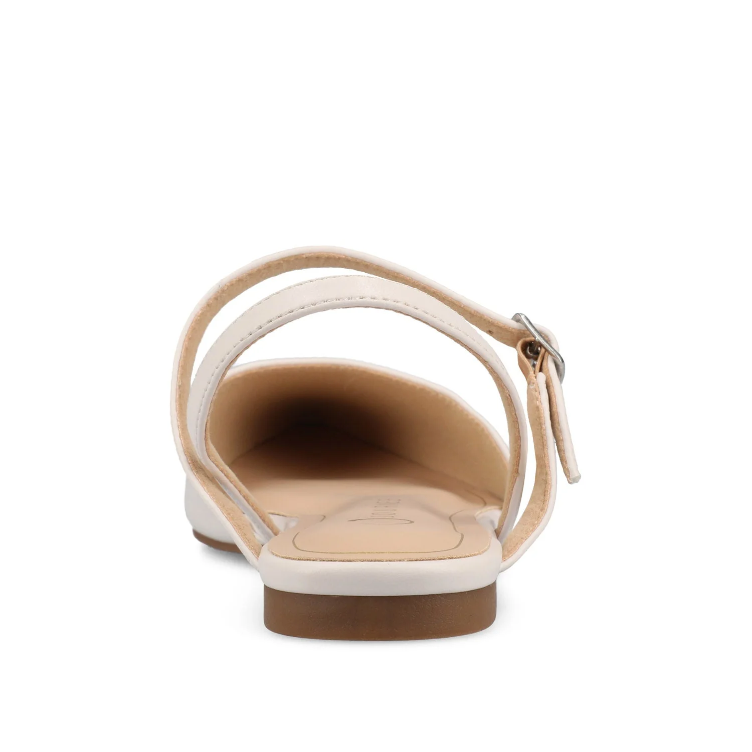 MARTINE SLINGBACK FLATS IN VEGAN LEATHER - Bone PU - Image 7