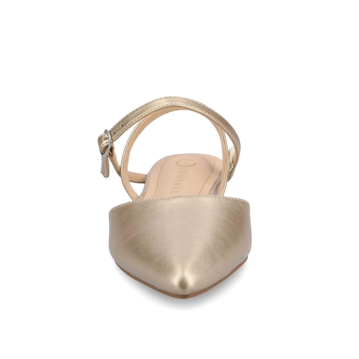 MARTINE SLINGBACK FLATS IN VEGAN LEATHER - Champagne PU - Image 5