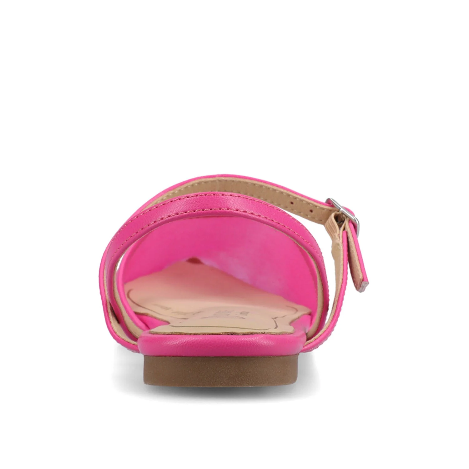 MARTINE SLINGBACK FLATS IN VEGAN LEATHER - Hot Pink Mesh - Image 6