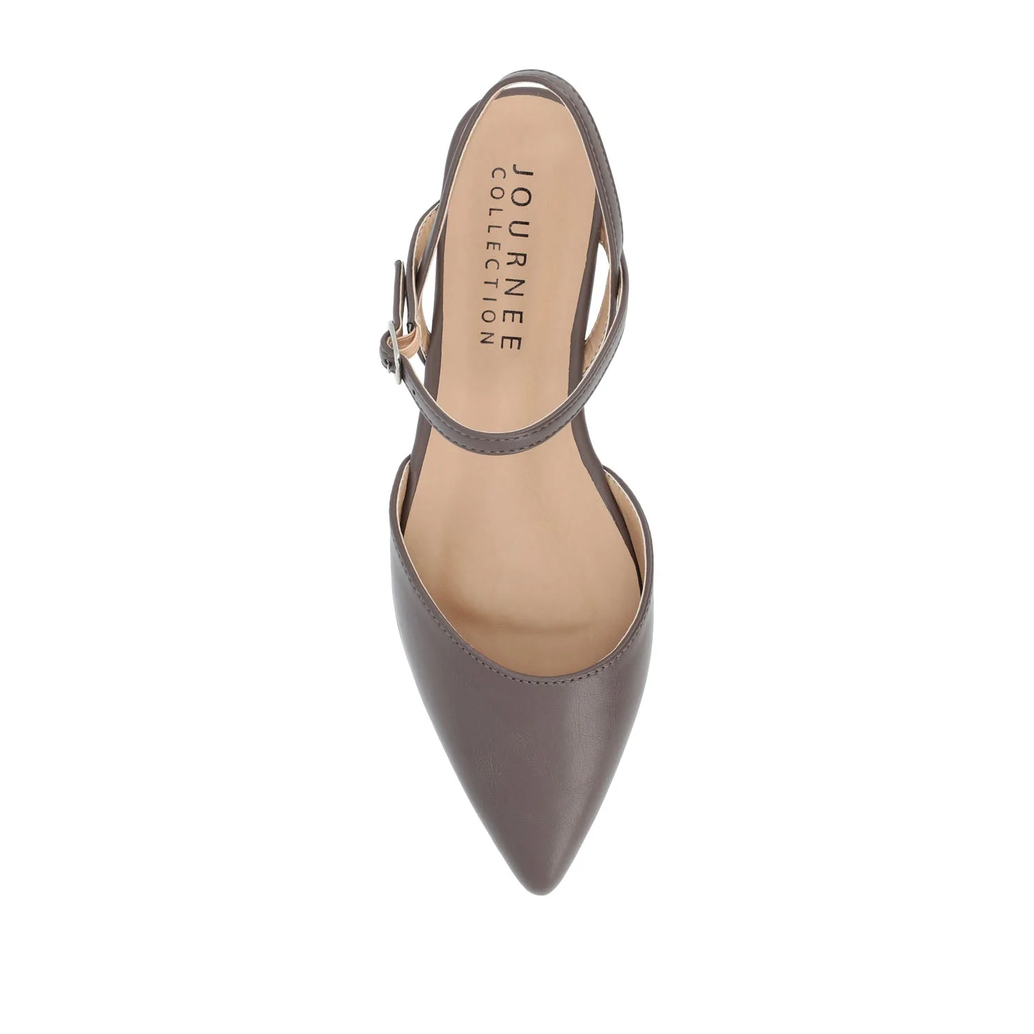 MARTINE SLINGBACK FLATS IN WARM SHADES - Truffle - Image 5