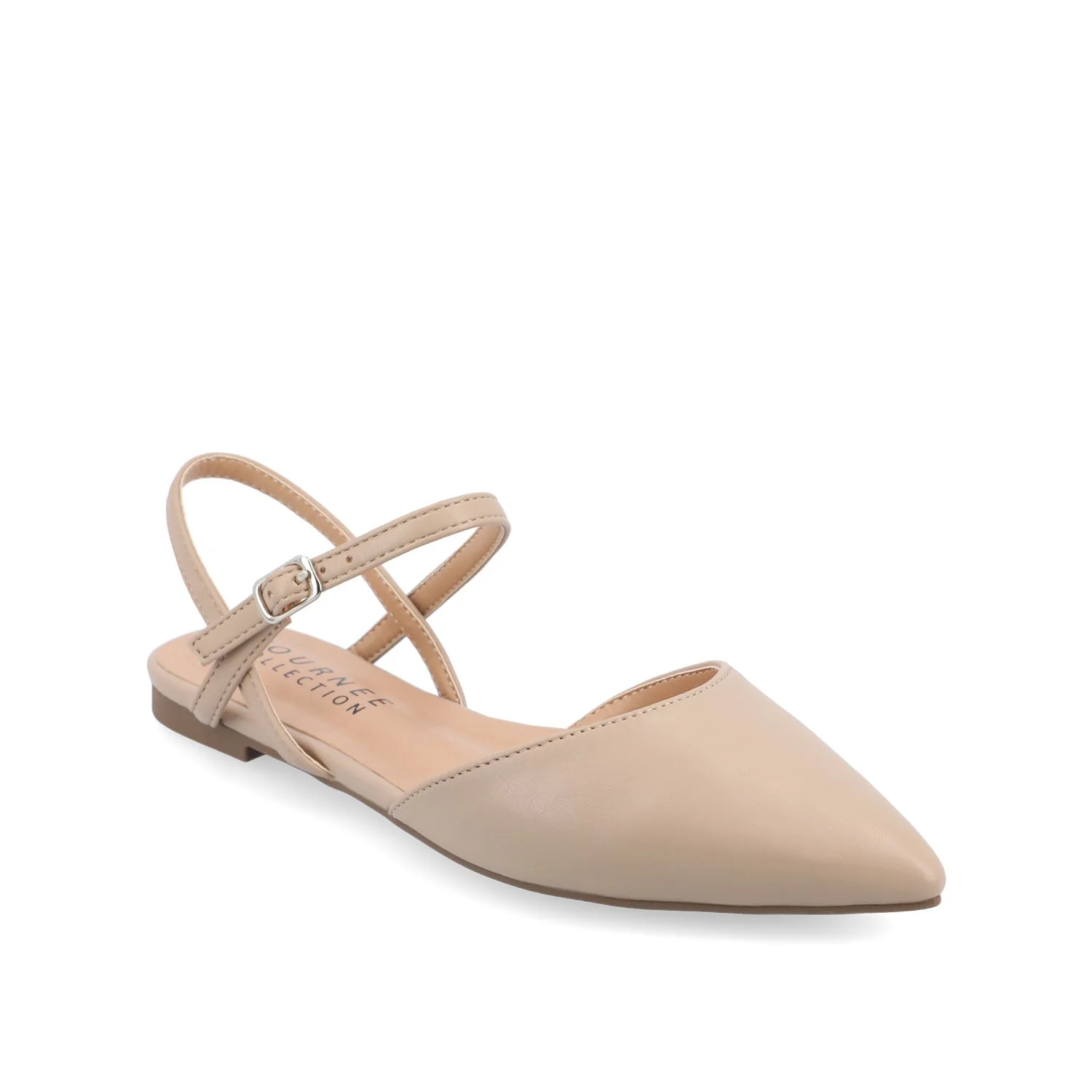 MARTINE SLINGBACK FLATS IN WARM SHADES - Wheat - Image 2