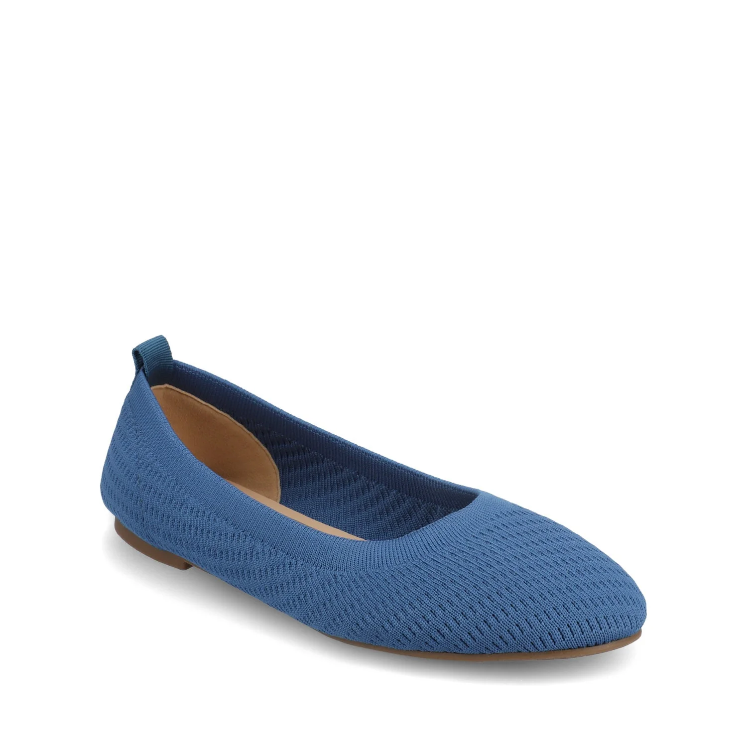 MARYANN KNIT FABRIC BALLET FLATS IN WIDE - Blue Knit - Image 2