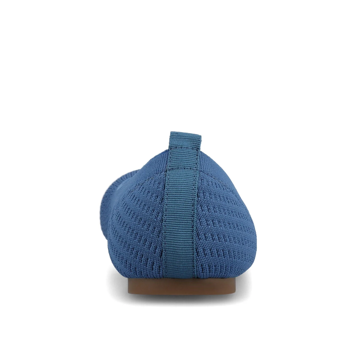 MARYANN KNIT FABRIC BALLET FLATS IN WIDE - Blue Knit - Image 6