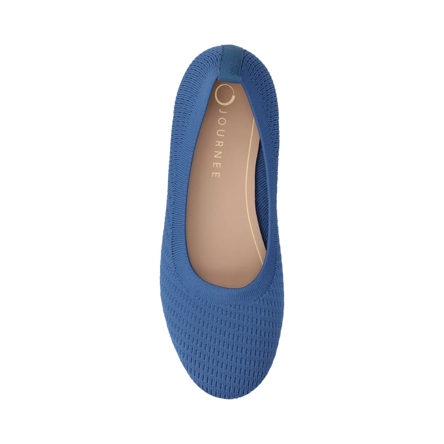 MARYANN KNIT FABRIC BALLET FLATS - Blue Knit - Image 4