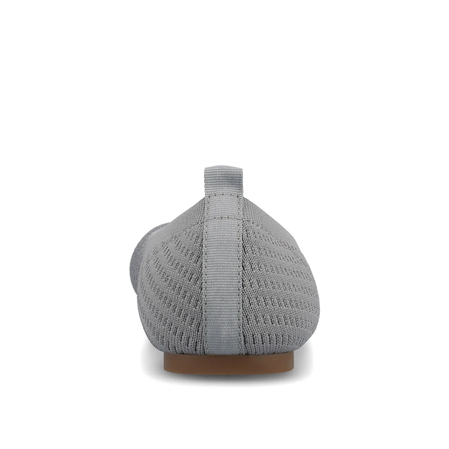 MARYANN KNIT FABRIC BALLET FLATS - Grey Knit - Image 6
