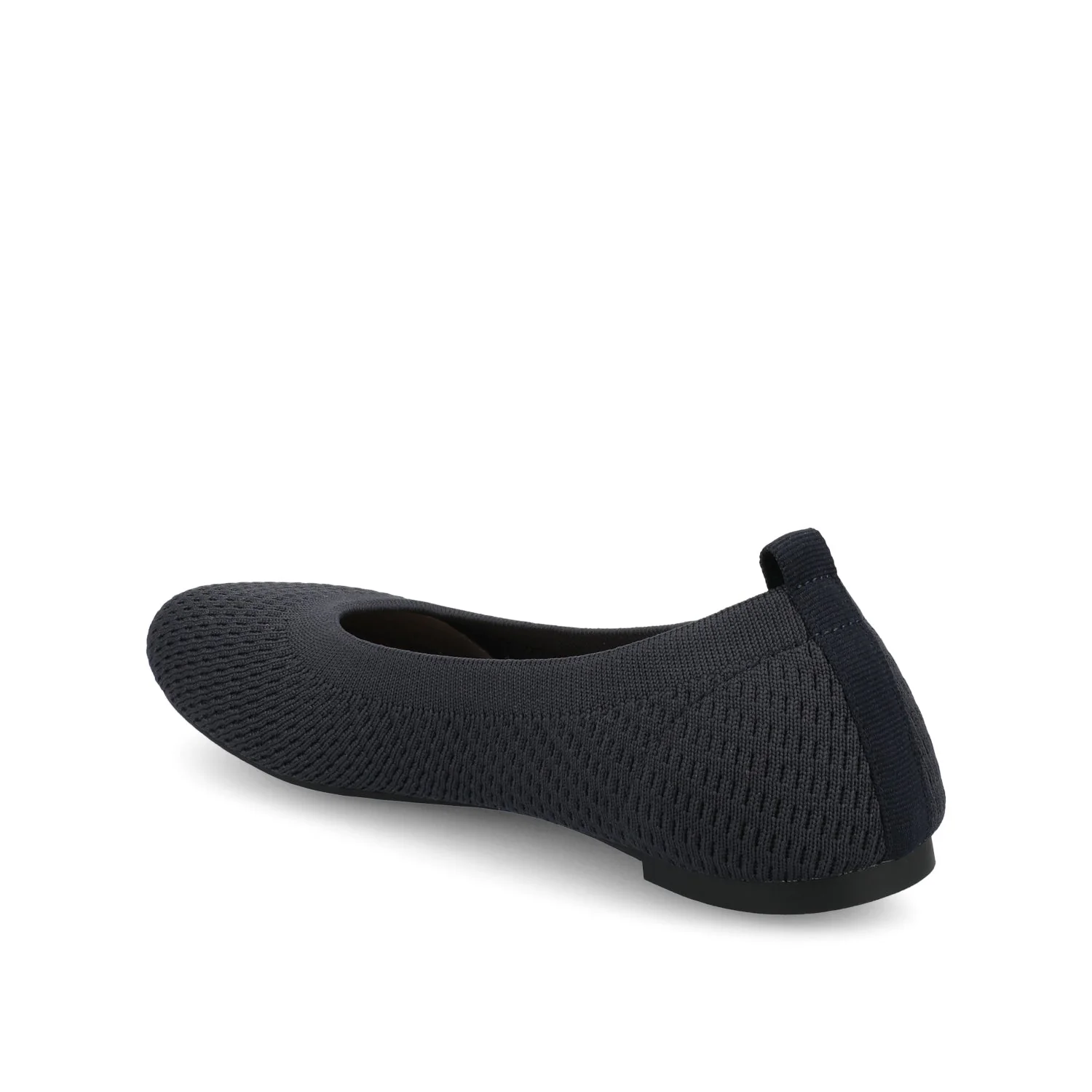 MARYANN KNIT FABRIC BALLET FLATS IN STATEMENT - Navy Knit - Image 4