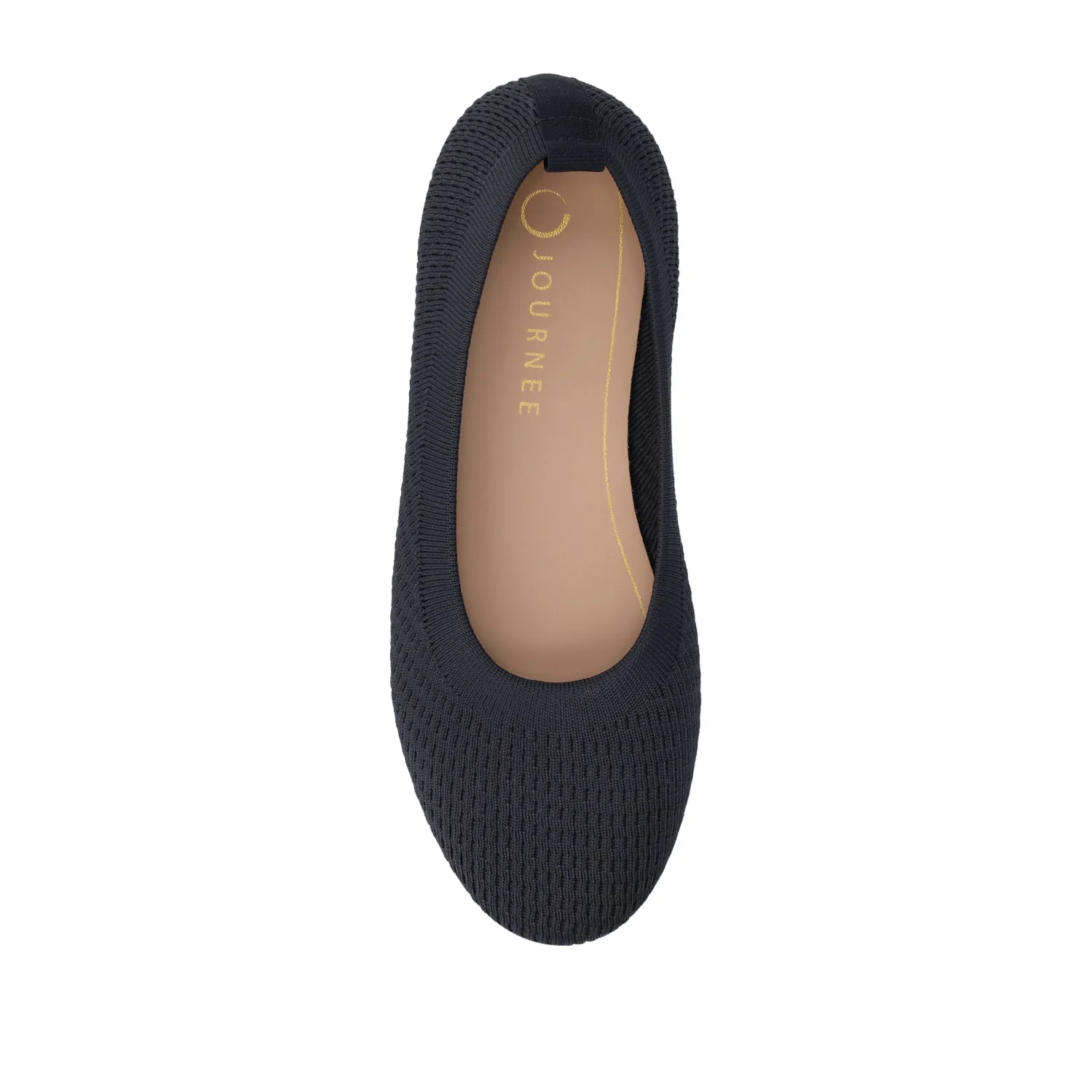 MARYANN KNIT FABRIC BALLET FLATS IN STATEMENT - Navy Knit - Image 6