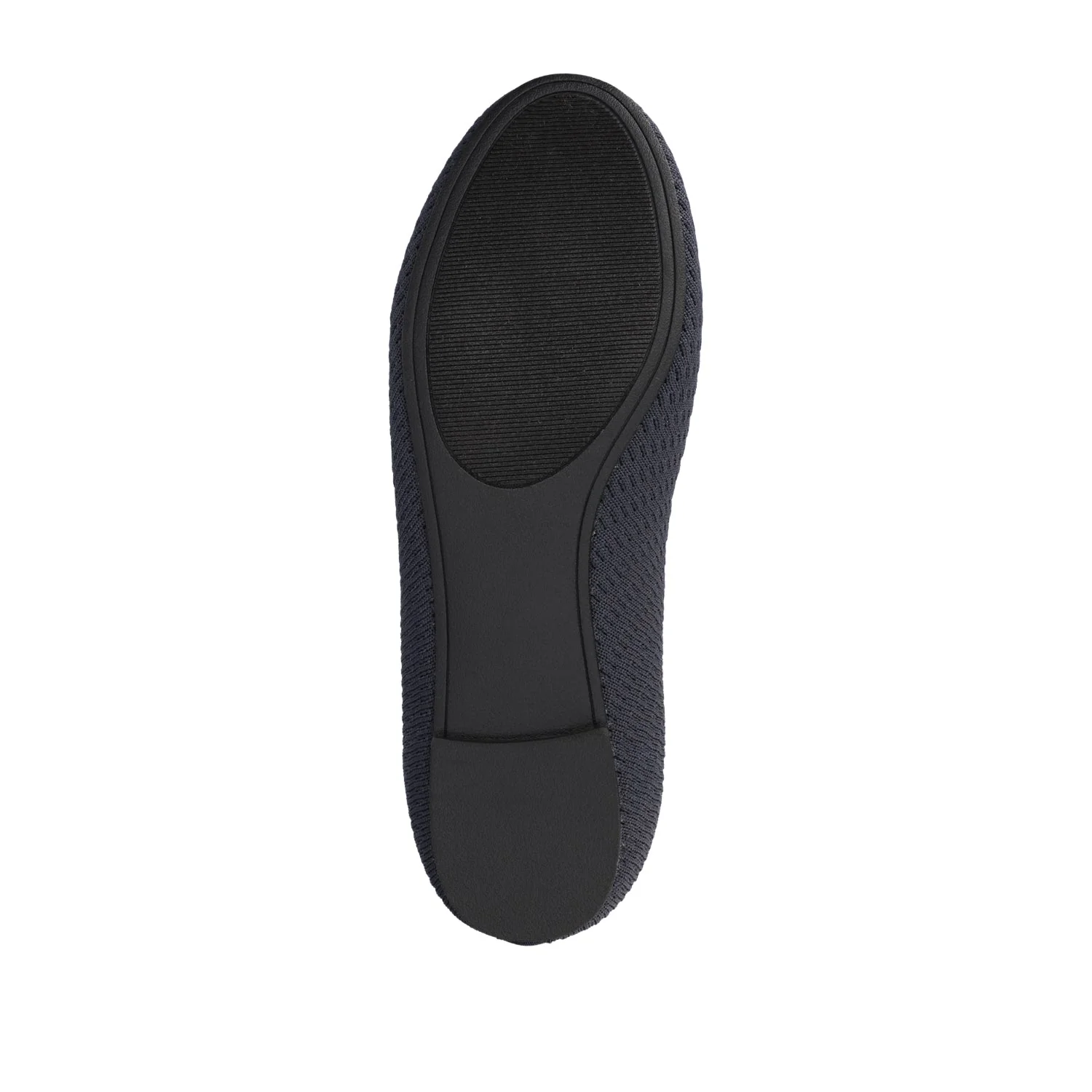 MARYANN KNIT FABRIC BALLET FLATS IN STATEMENT - Navy Knit - Image 8