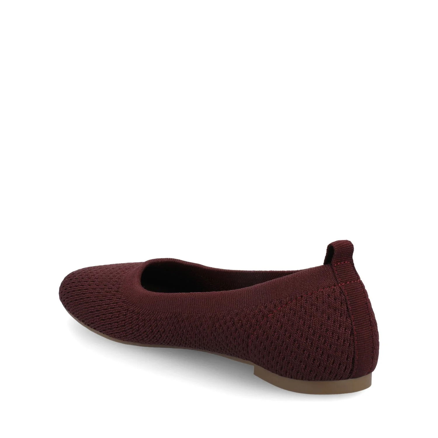 MARYANN KNIT FABRIC BALLET FLATS - Plum Knit - Image 3